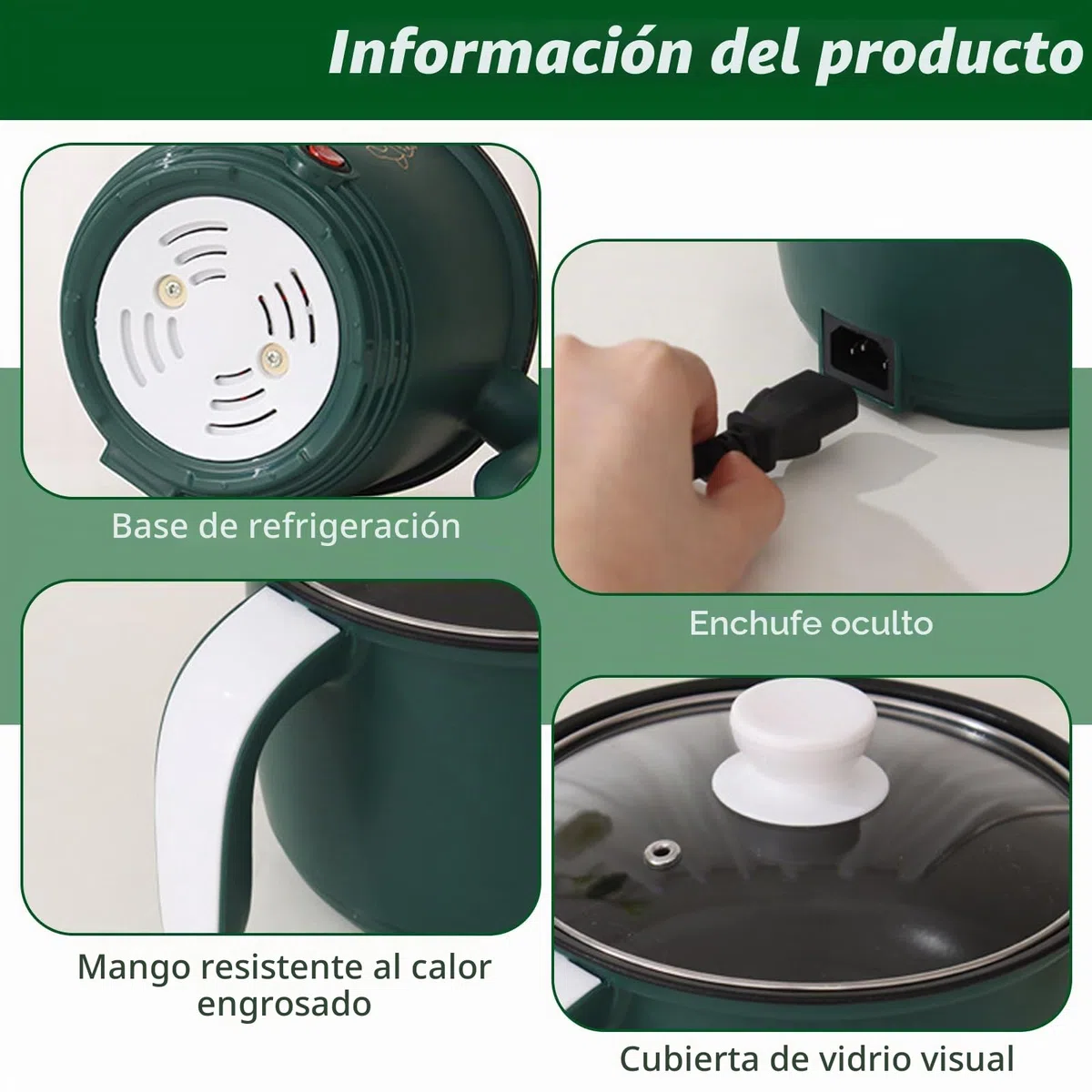 GOMETY Olla eléctrica de 1,5 l, olla caliente eléctrica con vapor, portátil, mini olla antiadherente, olla eléctrica, olla rápida ramen, multicocina para sopa, pasta, avena, huevo, fideos