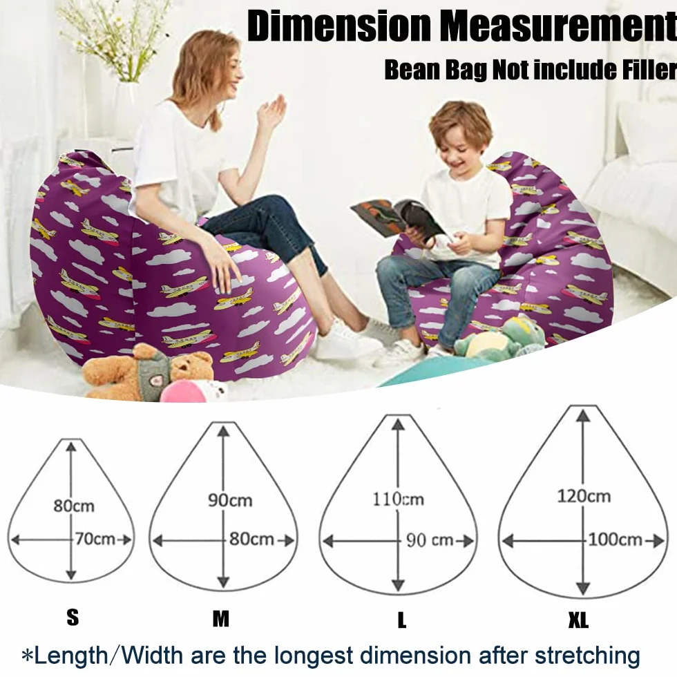 Fansu Máquina de Juego 3D Imprime Puff Con Asa, Bean Bag para Adultos y Niños, Sin Relleno, para Uso Interior y Exterior (100x120cm, Máquinas Juego Neón)
