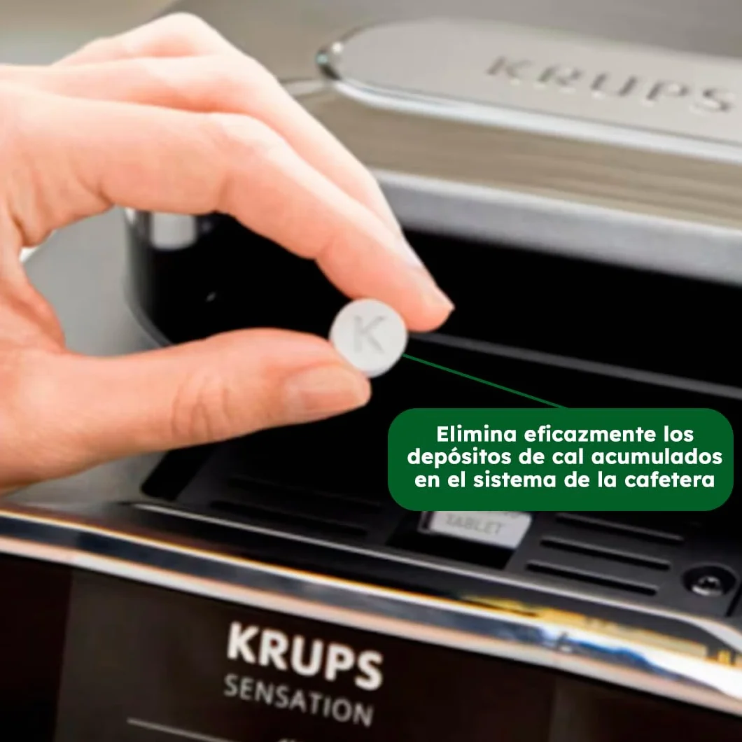 Limpiador Original | de 2x10 unidades | Compatible coon Cafeteras Automáticas y de Capsulas Krupscon, Krups XS3000, Espresso y Espresseria Automatic | Limpieza profunda y Eficaz sin Dañar