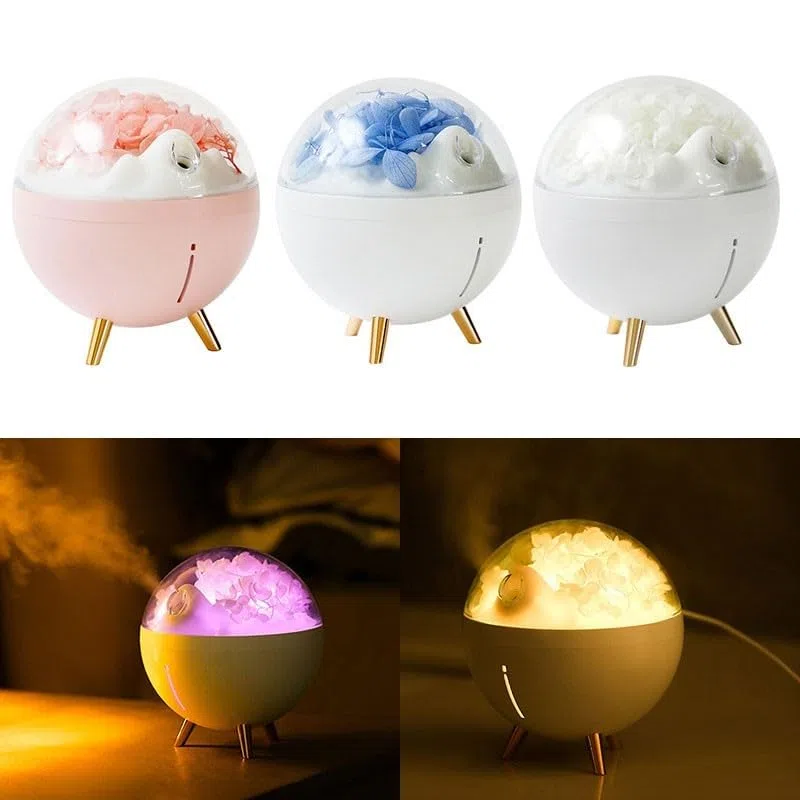 Humidificador Dormitorio LED Lámpara de cabecera Agua Reabastecimiento Oficina Humidificador (rosa)