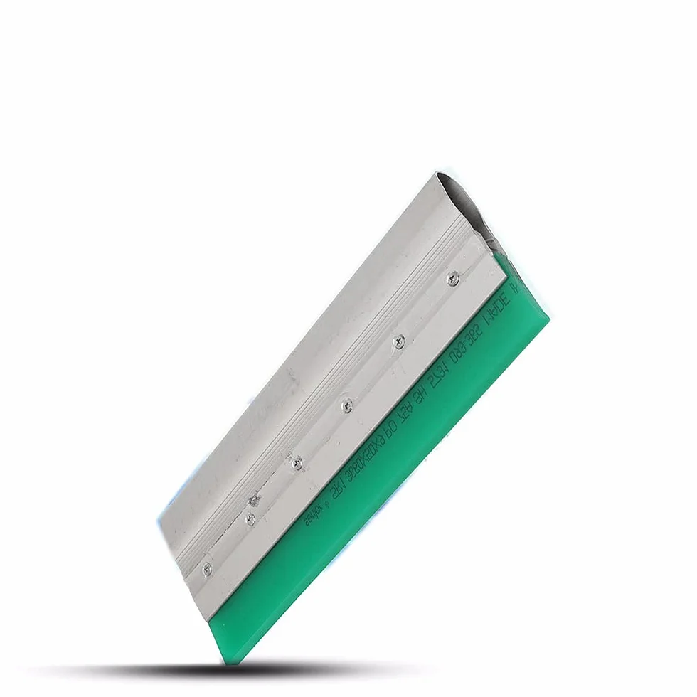 Hoja de goma de aluminio ergonómica de la manija de aluminio de plata del enjugador de la impresión