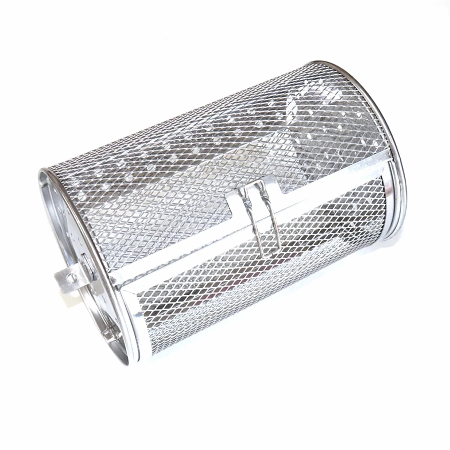 Parrilla giratoria de acero inoxidable para horno de 360 grados, cesta de aire para nueces secas