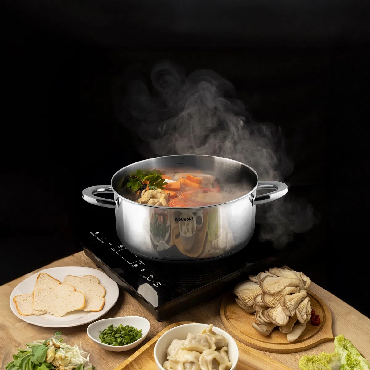 CAZUELA con tapa de acero INOX 16cm, WECOOK! PRO
