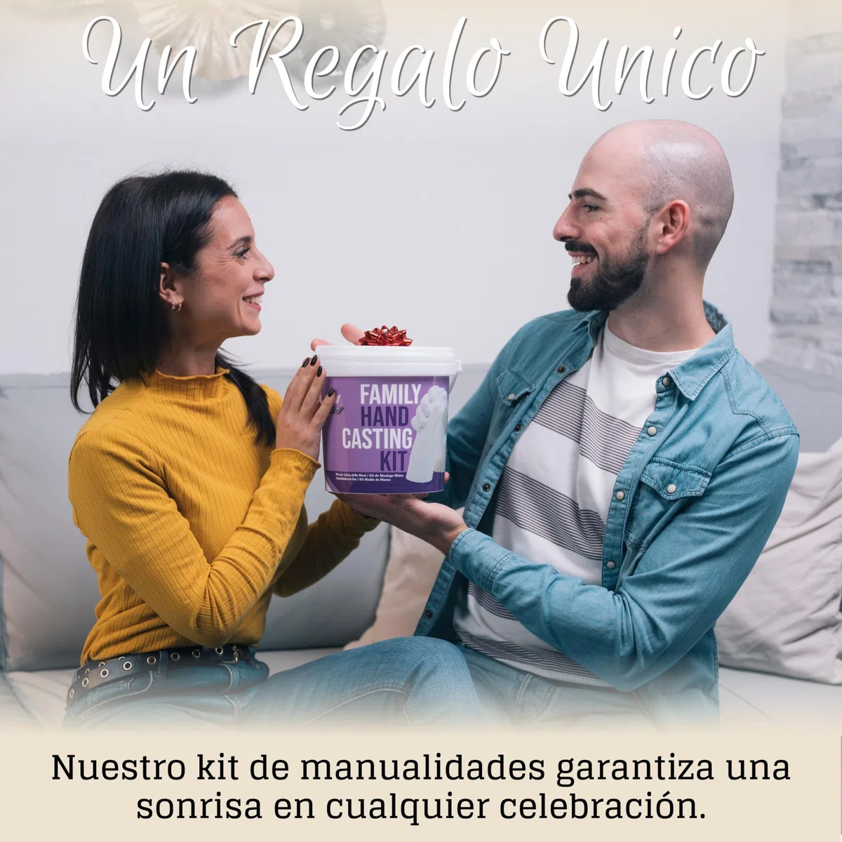 BWAY Moldes Manos Kit - Alginato para Moldes - Escultura Manos Pareja - Fácil de Usar y Excelente Nivel de Detalle - Instrucciones multilingües