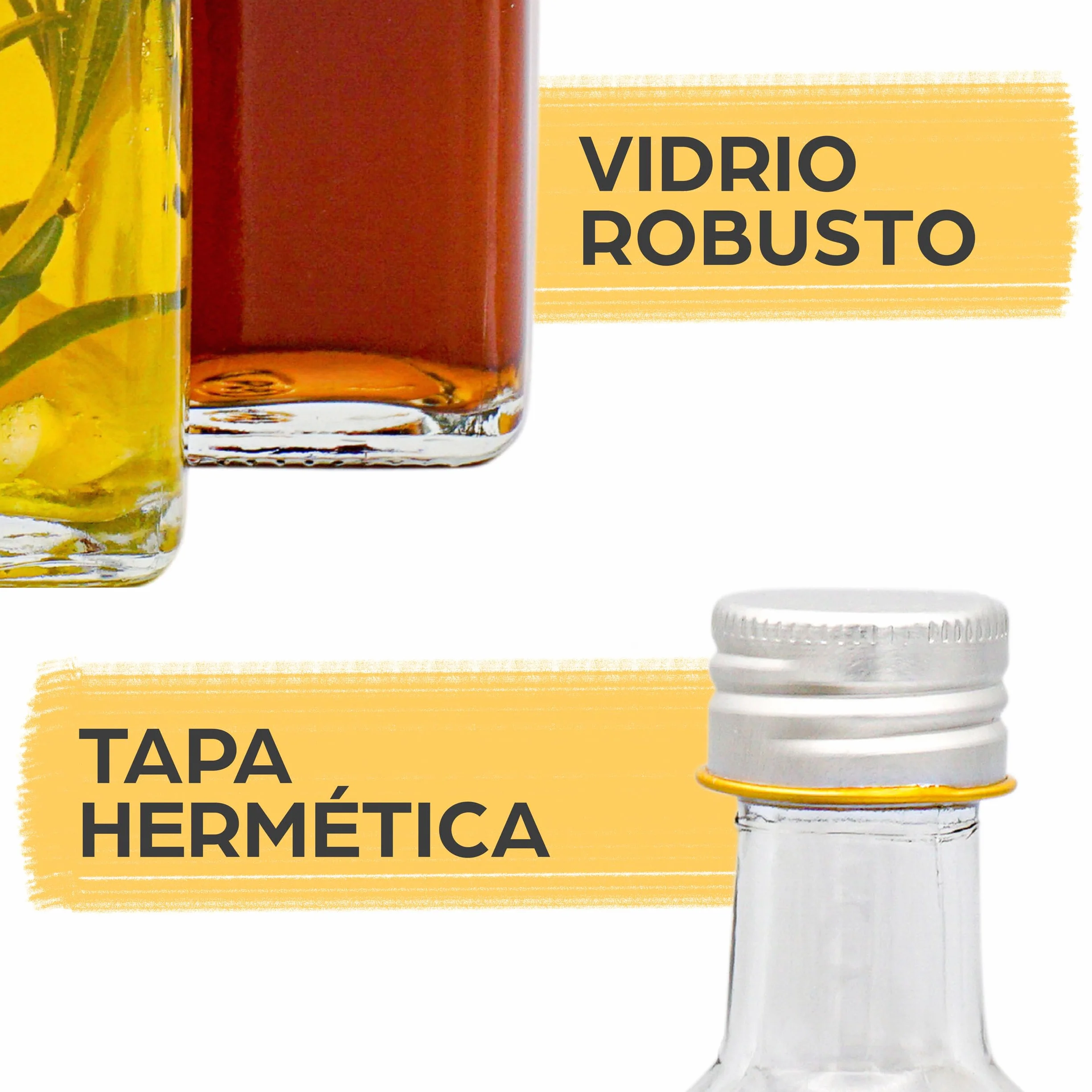 Praknu 12 Botellas Cristal 250ml con Tapón Rosca Hermético - Botella Vidrio para Licores Caseros, Aceite & Cerveza Artesanal
