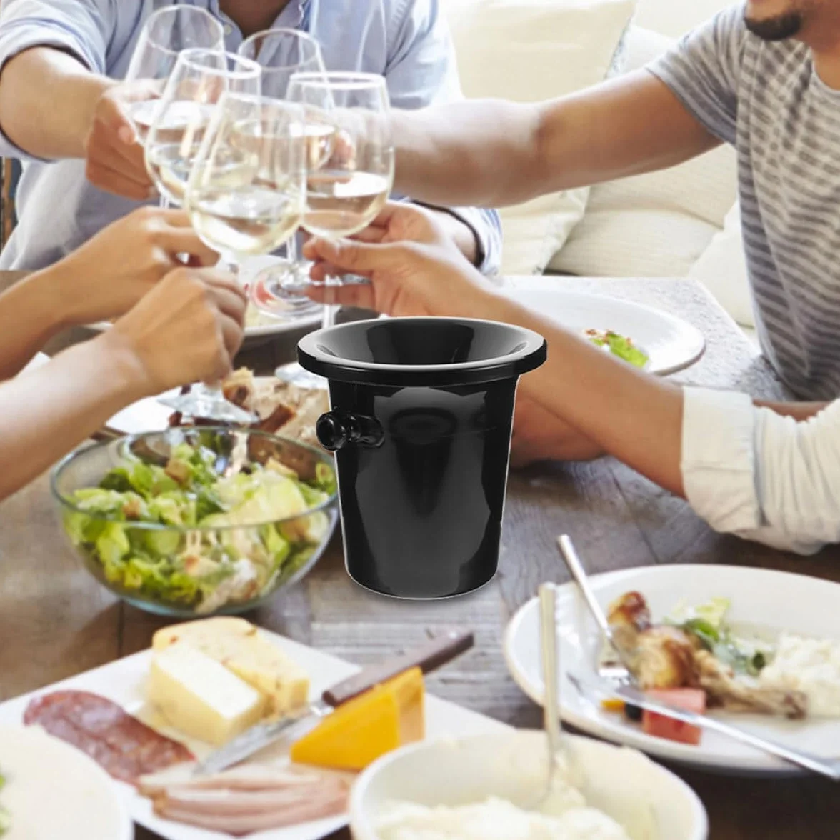 CALLARON Escupideras para Cata de Vinos Cubo de Hielo, 2 Unidades de Plástico PP, Uso Seguro y Compacto para Multiusos