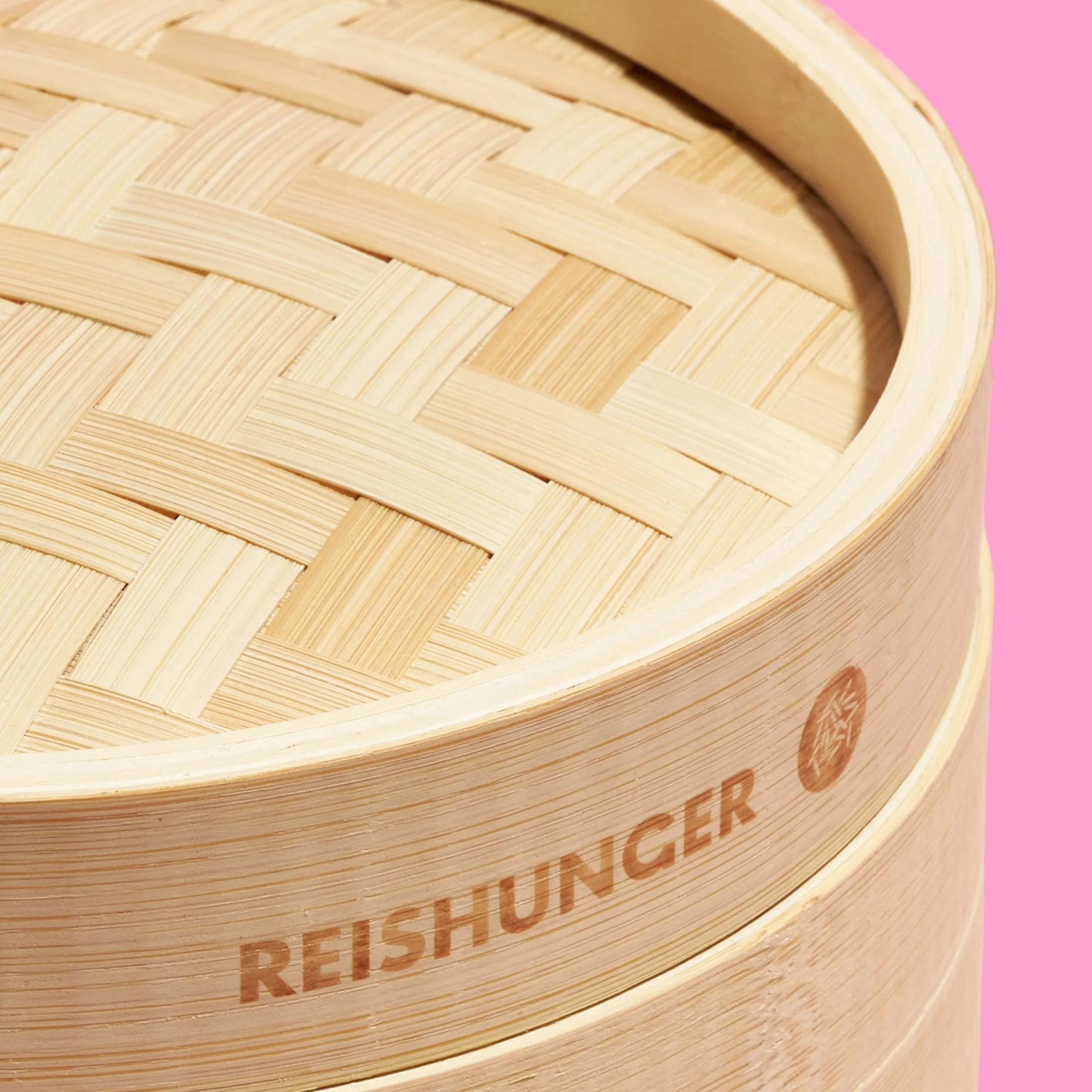 Vaporera de bambú REISHUNGER Ø 25 cm 2 Pisos para arroz, dim sum, verduras, pescado y carne