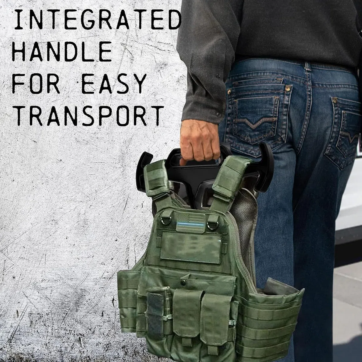 Percha Resistente, Percha Táctica para Equipo de Policía, Equipo de Buceo y BCD de Buceo, Percha para Traje de Neopreno con Asa de Transporte, para Exhibición de Ropa, Negro, 1