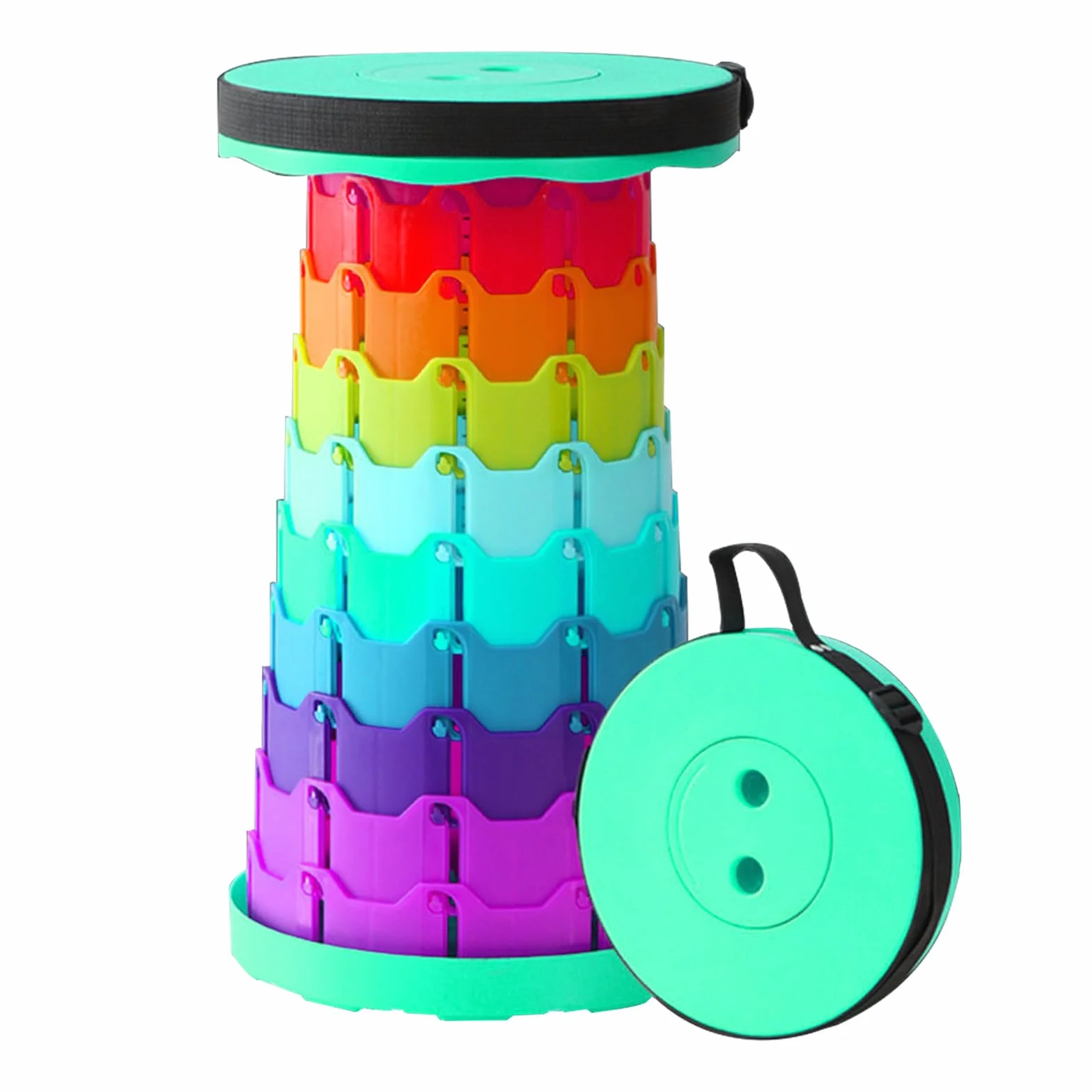 Taburete Plegable Portátil Ajustable en Altura 200 kg