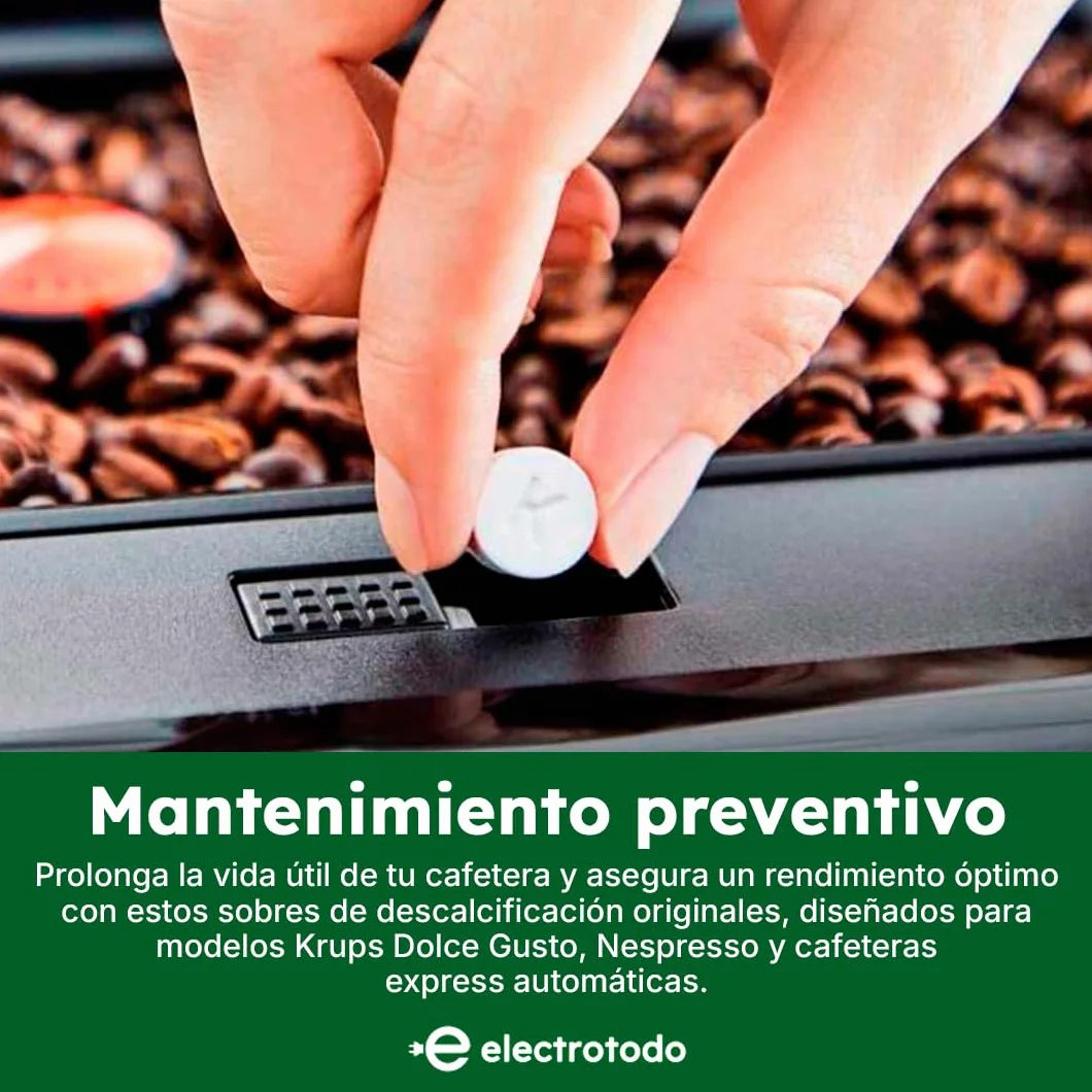 Limpiador Original | de 2x10 unidades | Compatible coon Cafeteras Automáticas y de Capsulas Krupscon, Krups XS3000, Espresso y Espresseria Automatic | Limpieza profunda y Eficaz sin Dañar