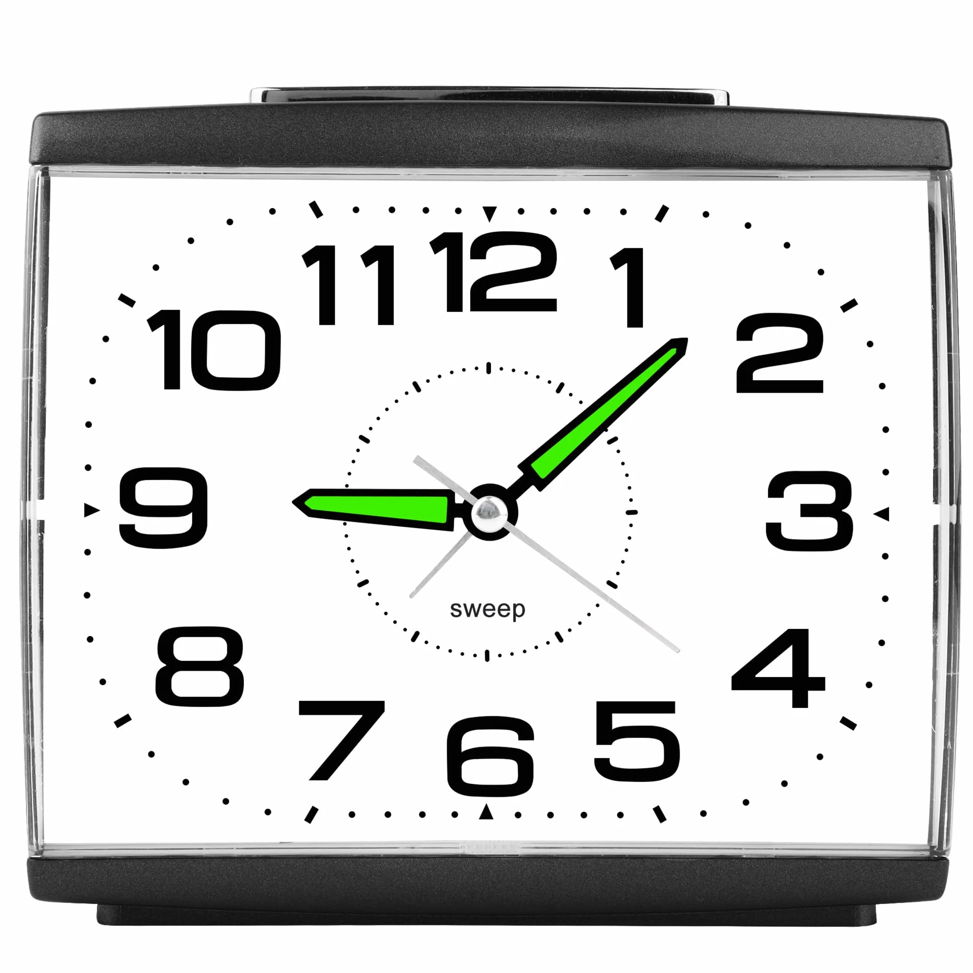 Reloj Despertador Analógico Silencioso Sin Tictac,Reloj de Mesita de Noche con Luz,Snooze y Gran Esfera,Despertador Clásico con Pilas para Dormitorio y Mayores Regalo