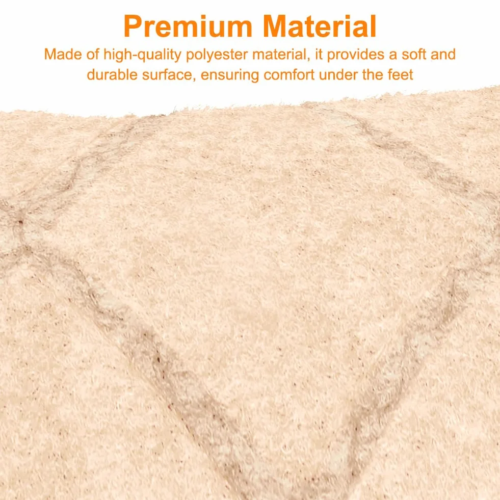 FARYODI Alfombrillas autoadhesivas para escalones, 15 unidades, 55 x 19 cm, para escaleras, para casa, escaleras, de madera, azulejos y mármol (beige)