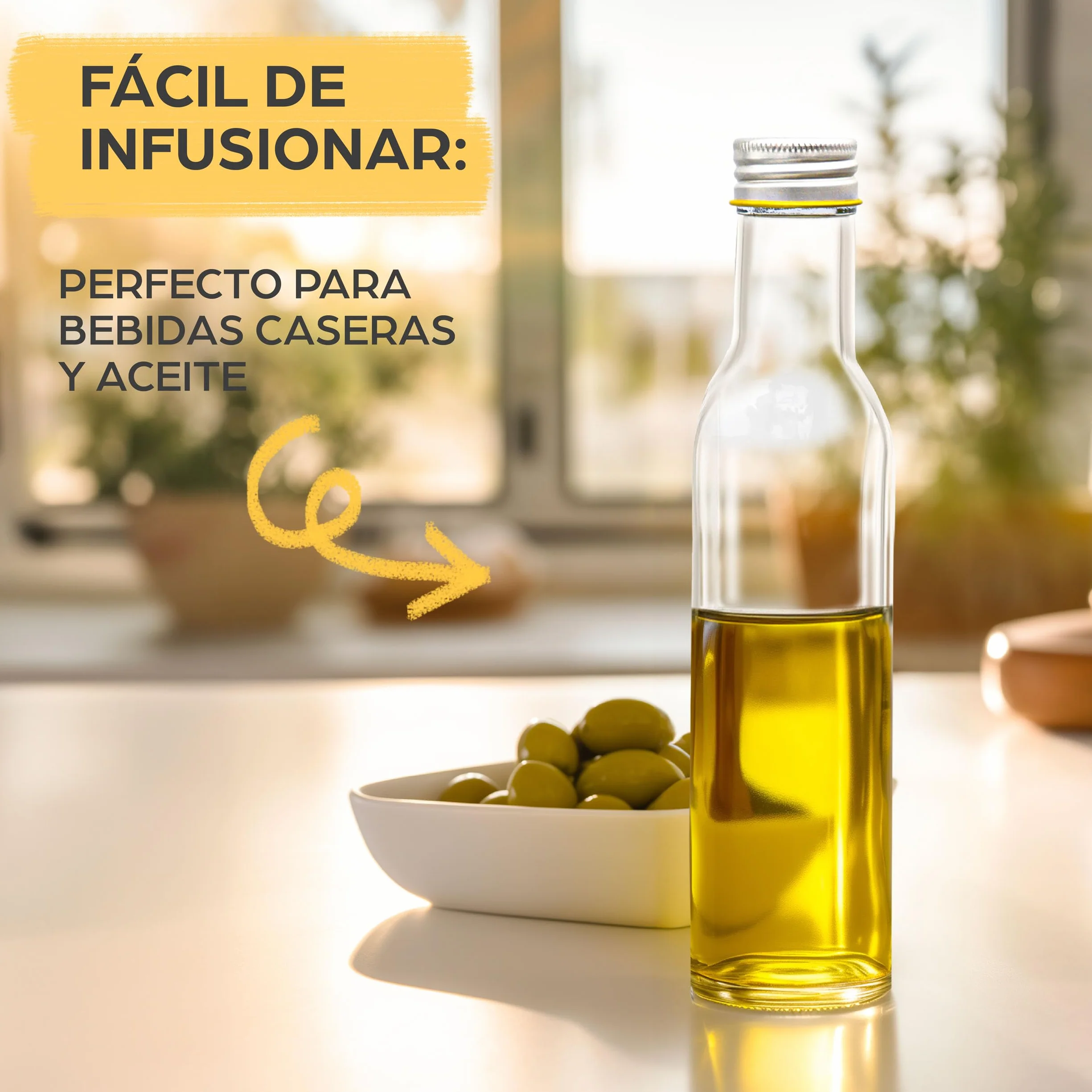 Praknu 12 Botellas Cristal 250ml con Tapón Rosca Hermético - Botella Vidrio para Licores Caseros, Aceite & Cerveza Artesanal