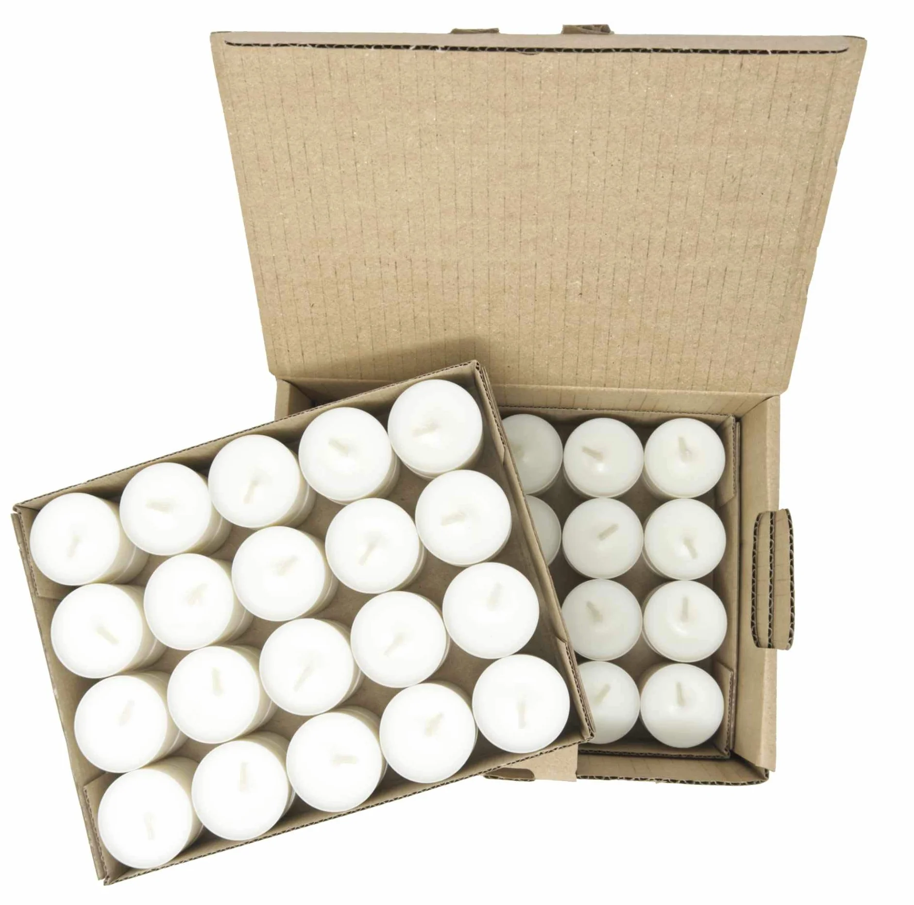 Velas Naturales en Taza Compostaje 80 Luces de Té Compostaje Industrial Candelitas Cera de Colza Luces Sin Perfume Sin plástico (80 Candelitas - 6 Horas)