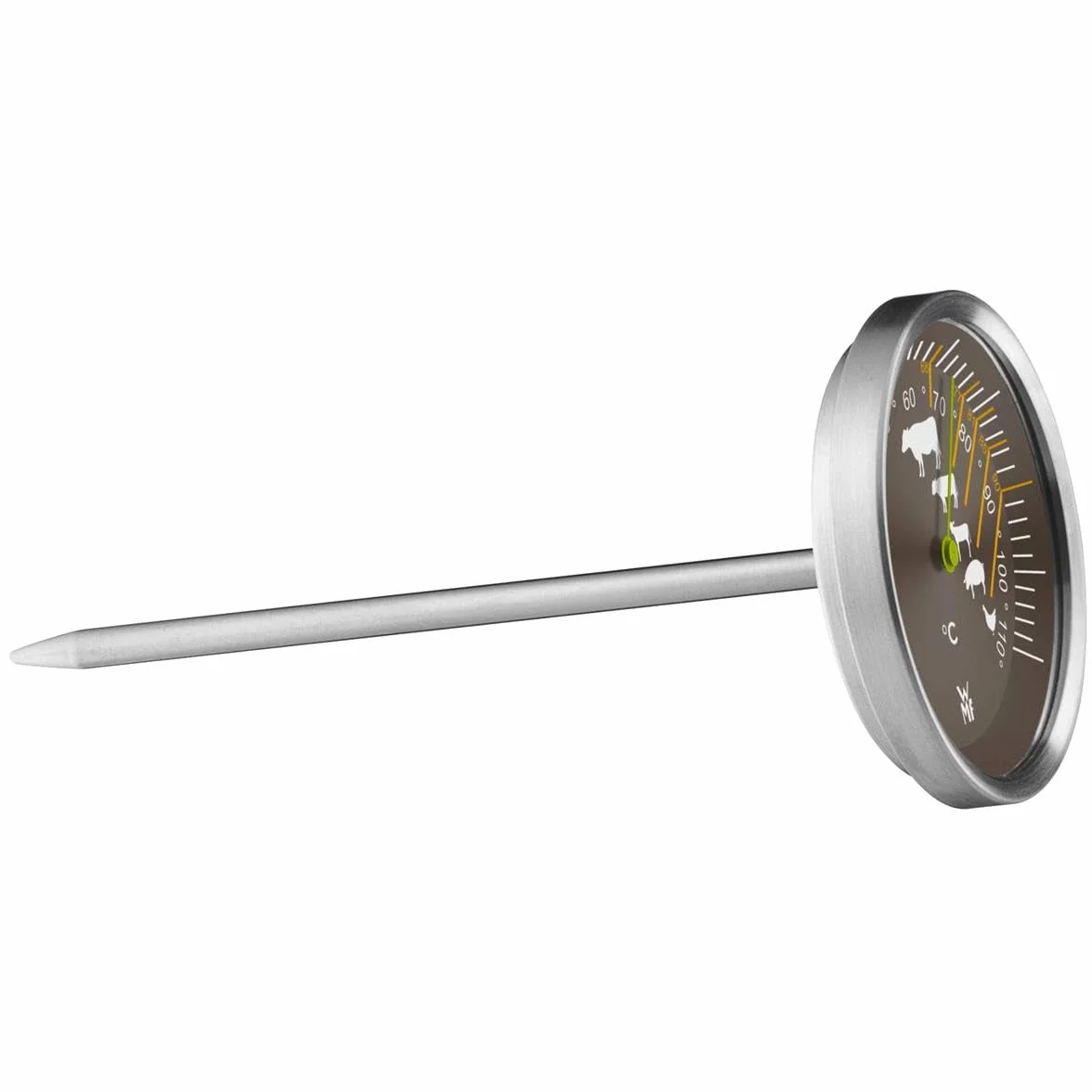 WMF Scala - Termómetro para Asados, Acero Inoxidable Cromargan Pulido, Termómetro Carne