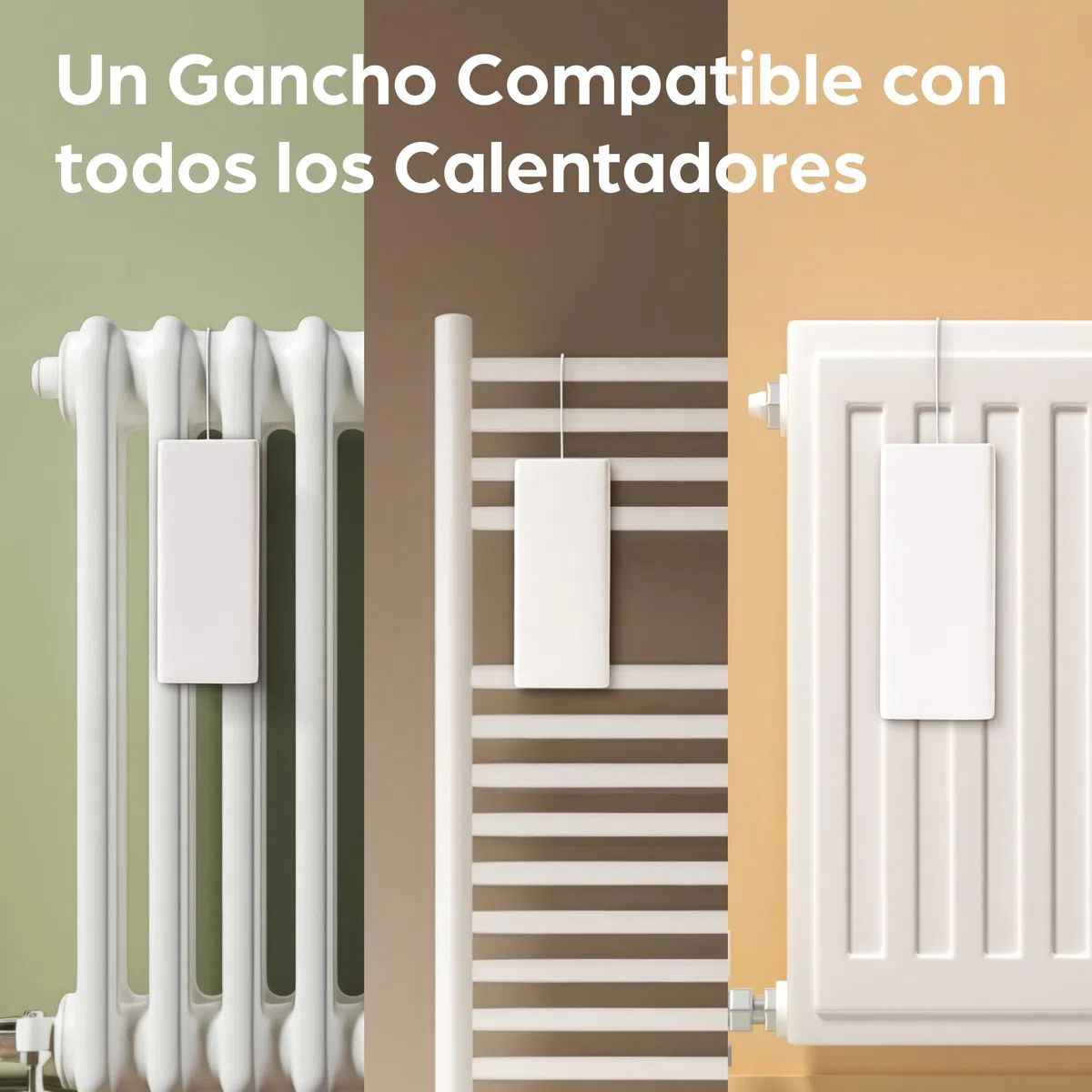 Praknu Humidificador para Radiador de Cerámica - 4 Piezas con Gancho Flexible para Colgar - Control de la Humedad - Ahorro de Energía - Liberación Eficaz de la Humedad