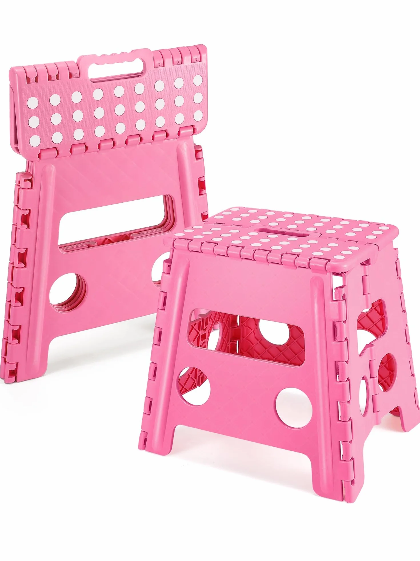 EasySpeed Taburete Plegable Cocina Baño Escalera Pequeña 150kg 29x22x32cm Rose