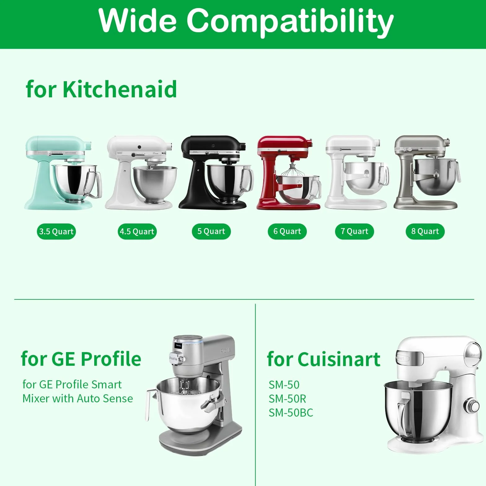 Accesorio para máquina de helados Kitchen aid batidora de pie, accesorio para máquina de helado de frutas, máquina de helado suave sin BPA, apto para alimentos, accesorios de cocina sin