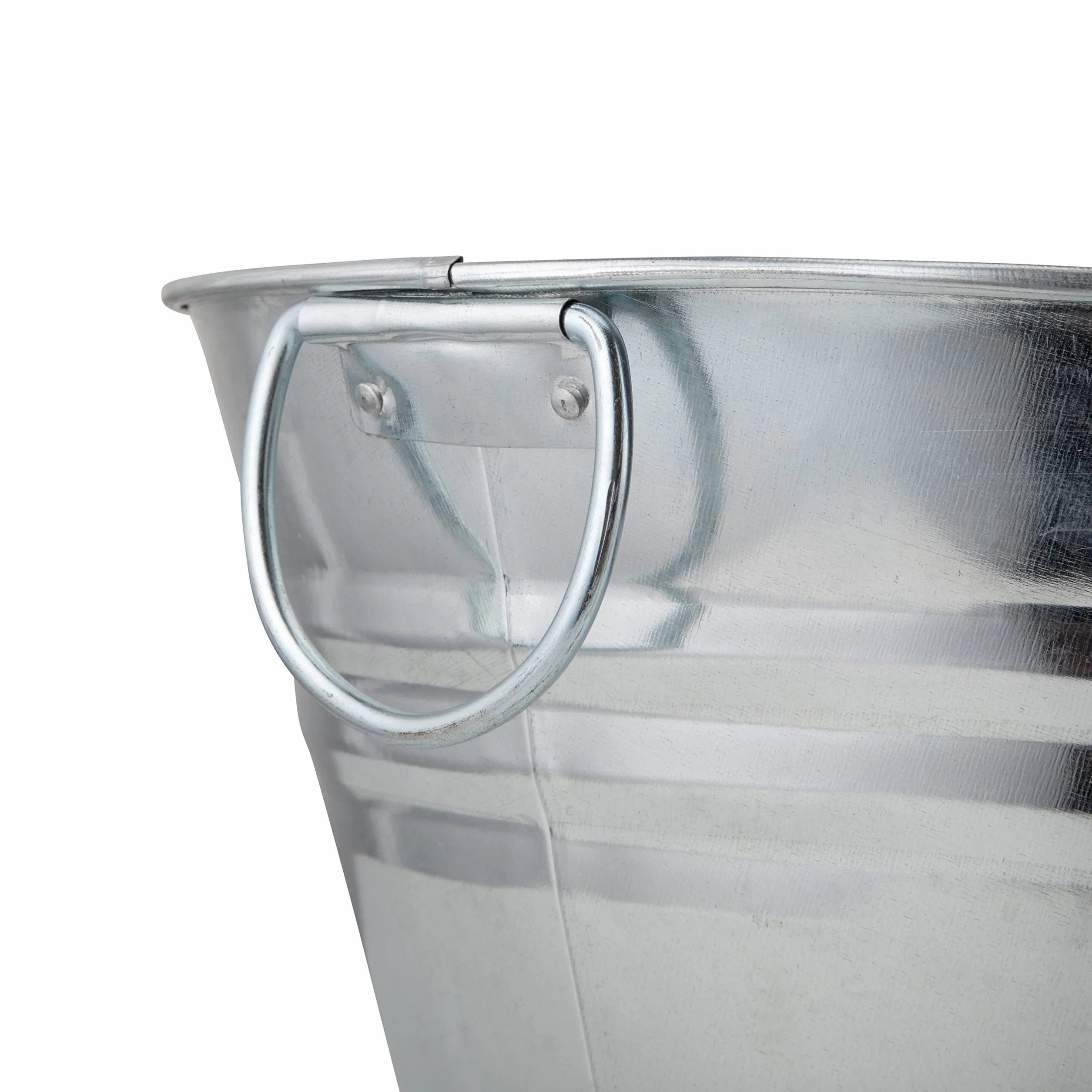 Katai - Cubo de Acero galvanizado para Bebidas, Ovalado, 5.5 galones, Estilo rústico, Asas de Transporte, con abrebotellas