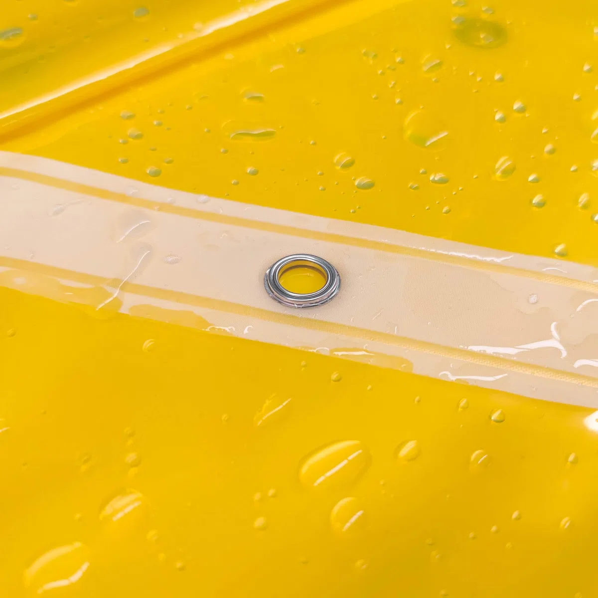 Barossa Design Forro de Cortina de Ducha, Forro de Ducha de PEVA 3 imanes y Ojales de Metal, Cortinas Impermeables Ligeras de tamaño estándar para baño, Amarillo translúcido