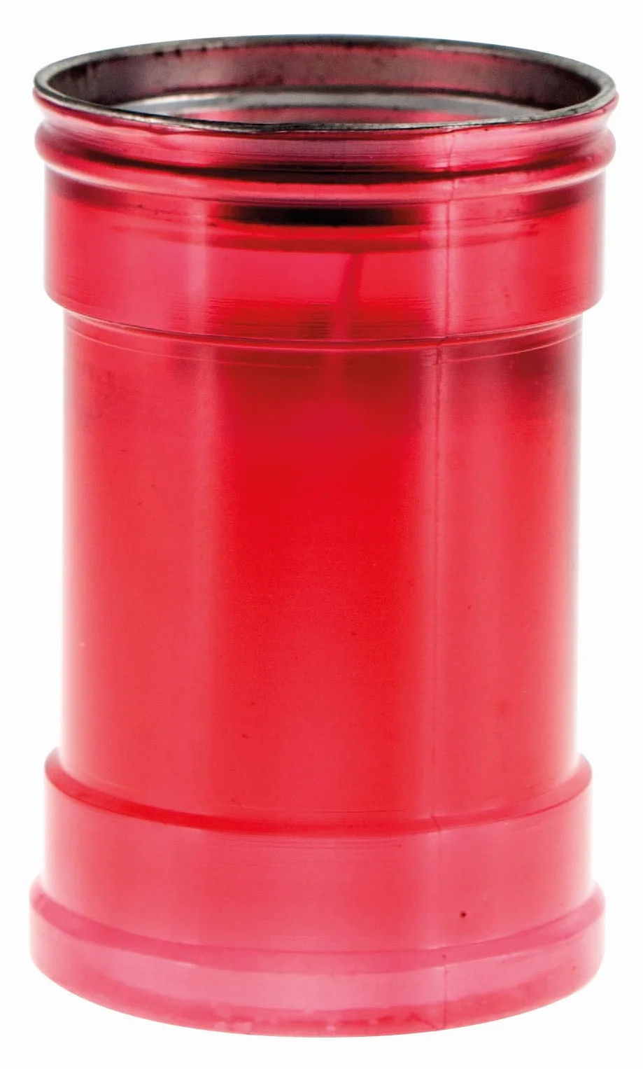 Vela votiva Modelo P30 - Rojo - Sin Etiqueta - Diámetro 6,3 cm Altura 9,5 cm - Cereria Di Giorgio