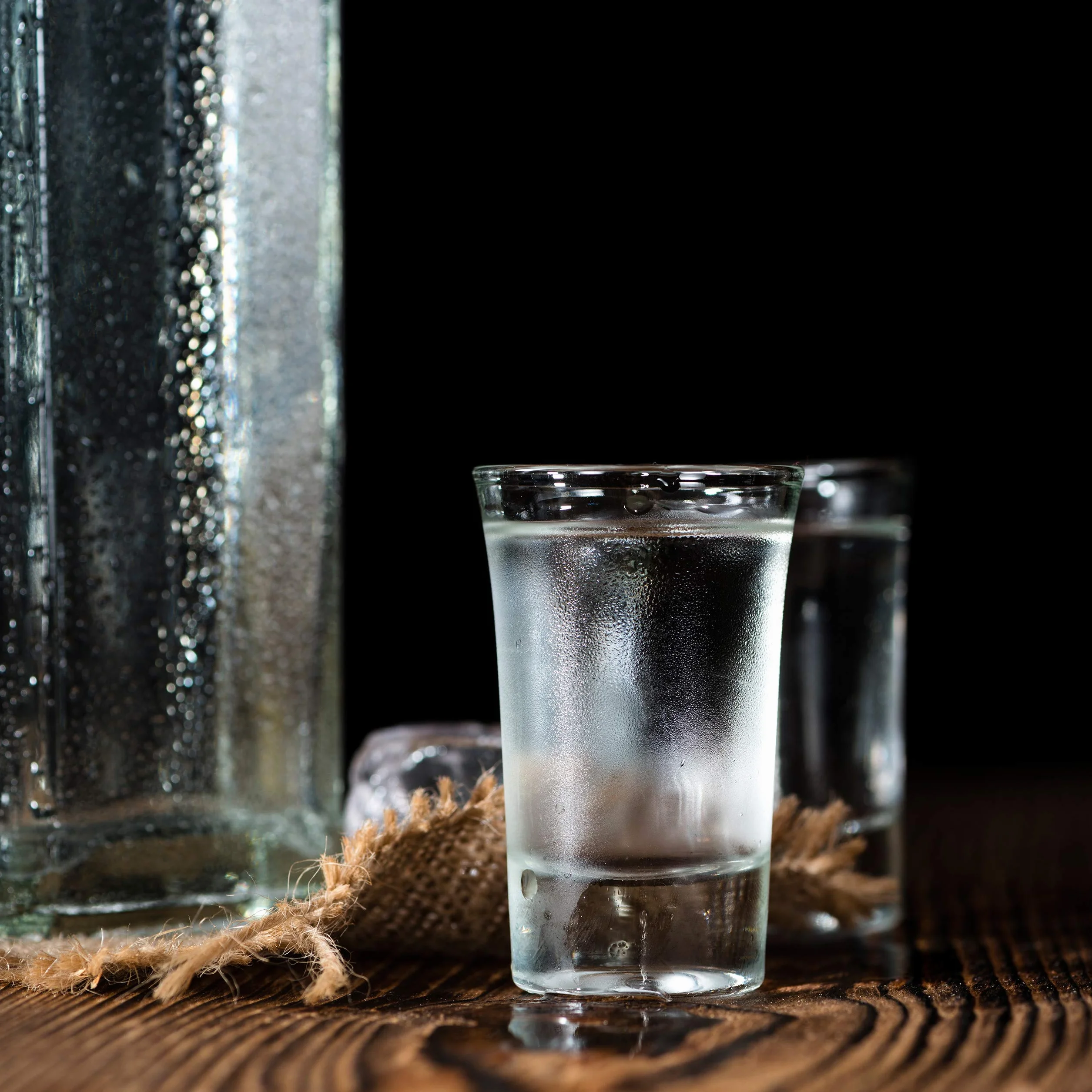 Relaxdays Set de seis vasos para chupitos, Juego de vasos para tequila, 4 cl, Apto para lavavajillas, Transparente