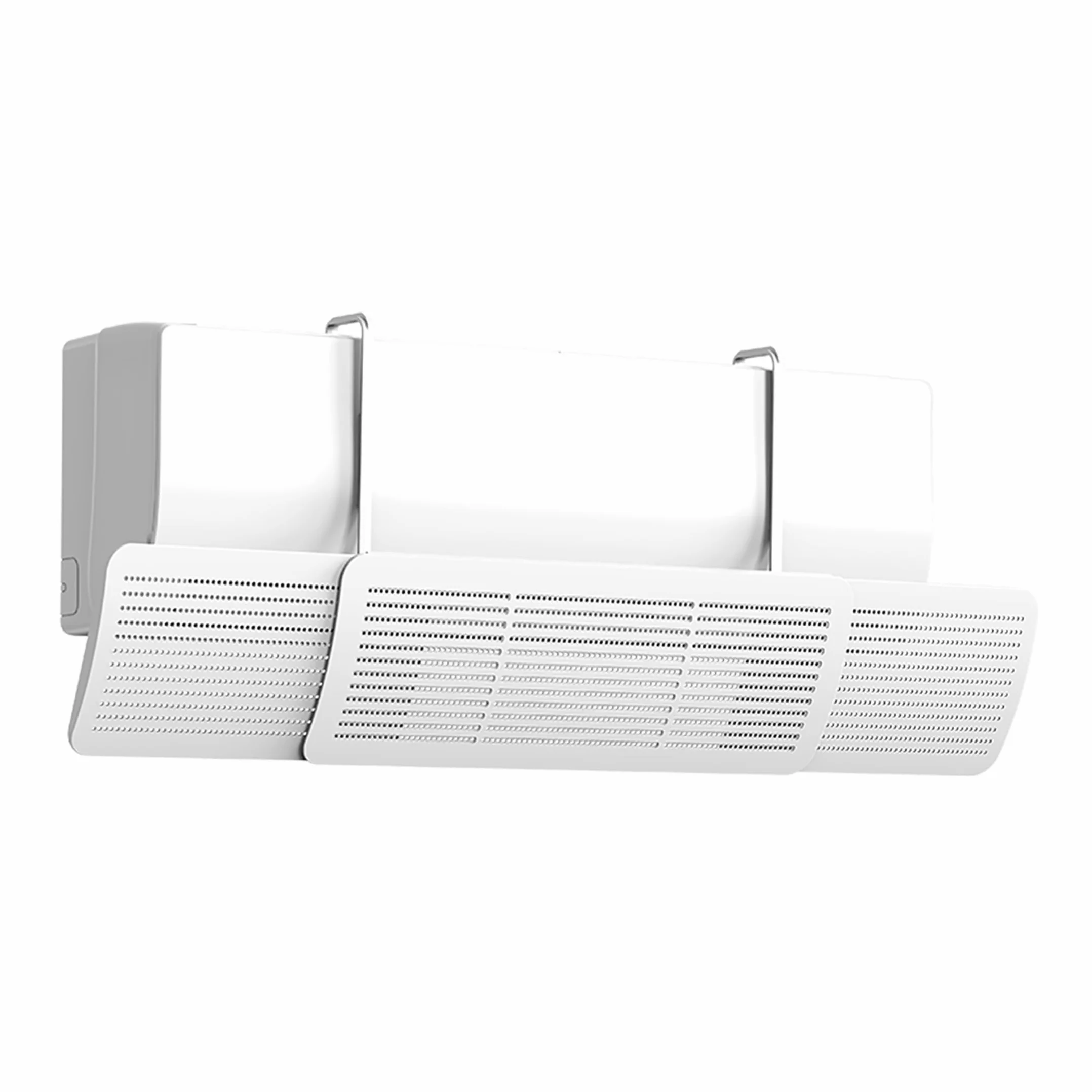 Deflector de viento universal para aire acondicionado para el hogar y la oficina Deflector de aire acondicionado de plástico ajustable para aire acondicionado montado en la pared