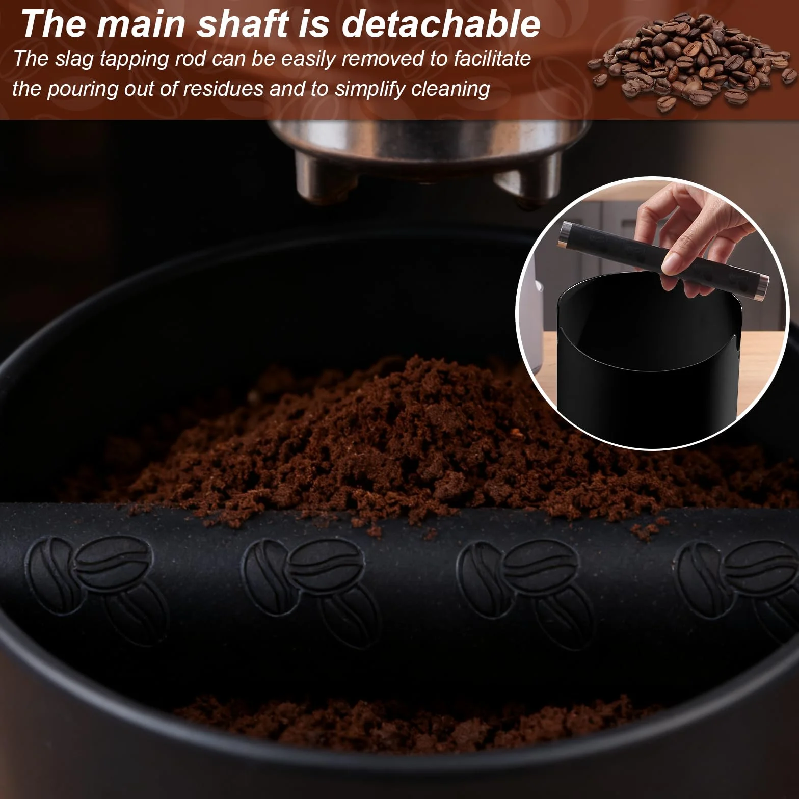 Caja de Golpeteo para Café Knock Box Profesional – Compacta, Antideslizante y Fácil de Limpiar, Accesorio Esencial para Baristas con Portafiltros y Máquinas de Espresso