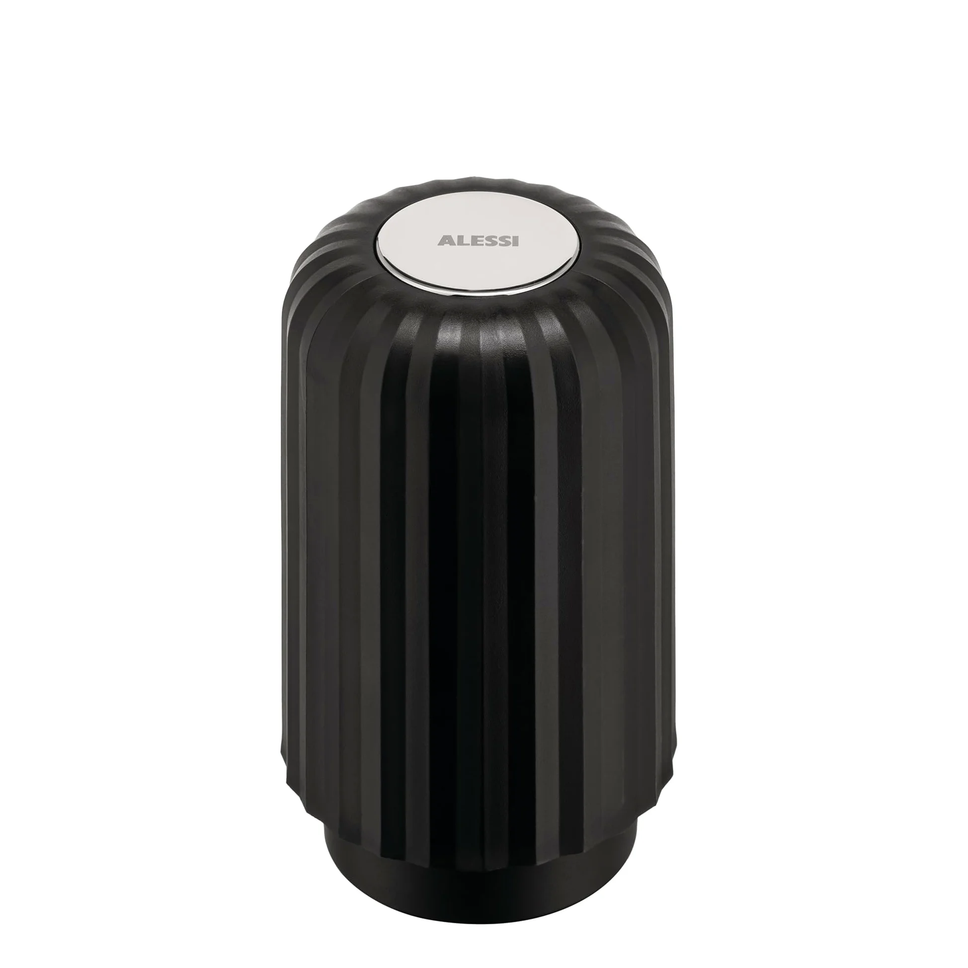 Alessi Plissé MDL20 B - Cápsulas Vacías para Cápsulas Compatibles con Máquinas Nespresso y Vertuo, en Resina Termoplástica, Diámetro 8.3 cm, Negro