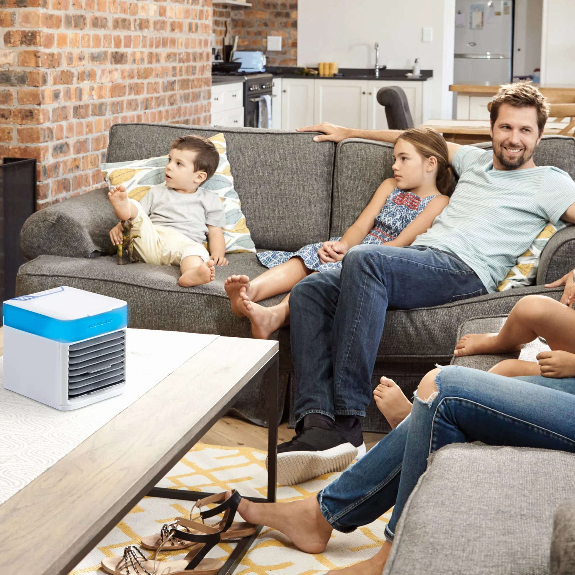 ARCTIC AIR PURE CHILL 2.0 - Aire acondicionado portátil - Refresca y humedece el aire de la habitación - Silencioso y Ligero - Ideal dormitorio, oficina, salón... - Refrigeración hidráulica - 7