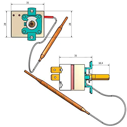 MUNDOCONTROL - Kit termostato regulación 0-90ºC