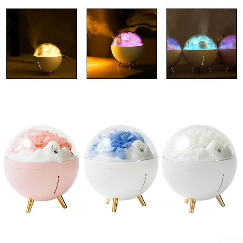 Humidificador Dormitorio LED Lámpara de cabecera Agua Reabastecimiento Oficina Humidificador (rosa)