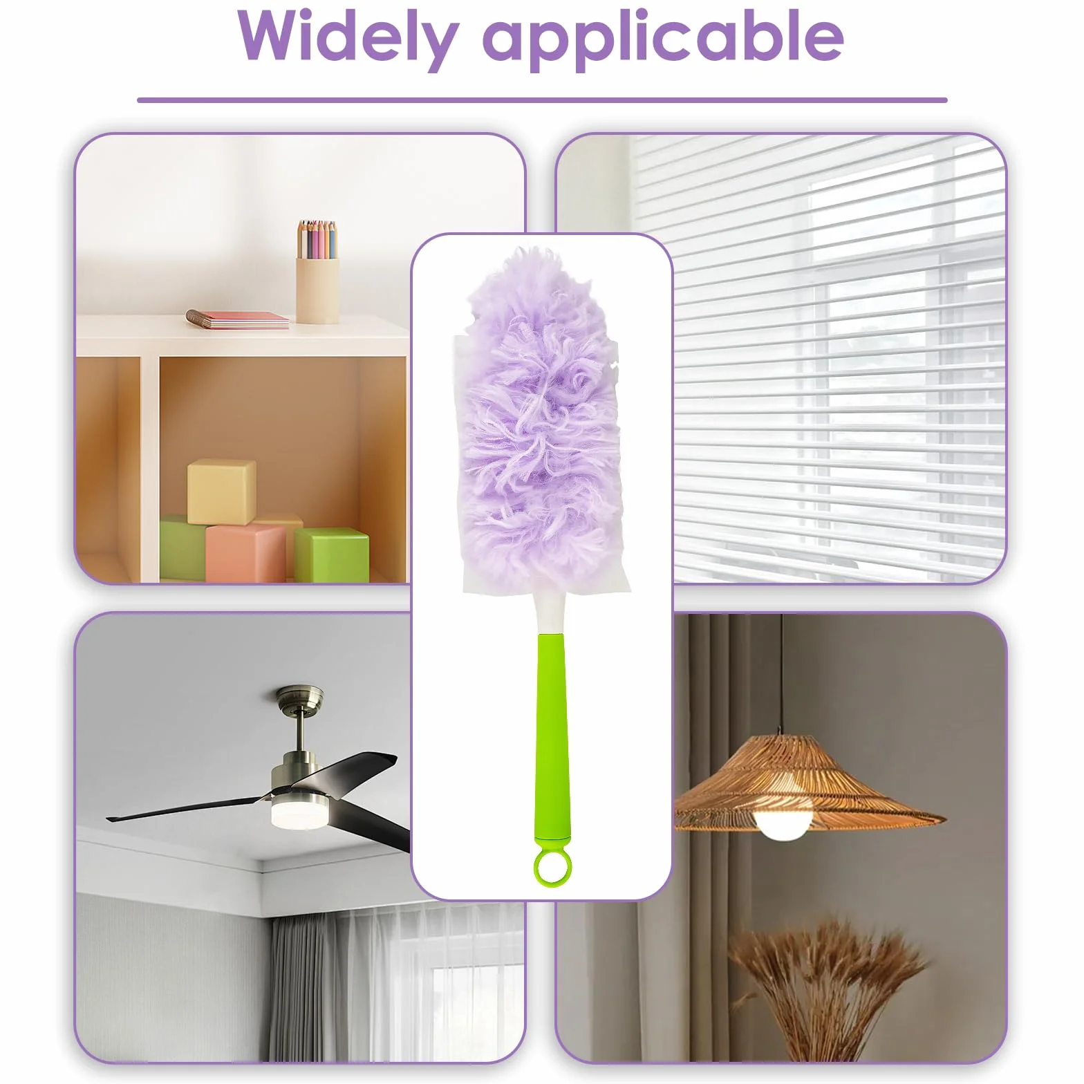 Swiffer Recambios de Plumero Atrapapolvo 360° Multisuperficie Suave, 50 Piezas con Mango Adicional