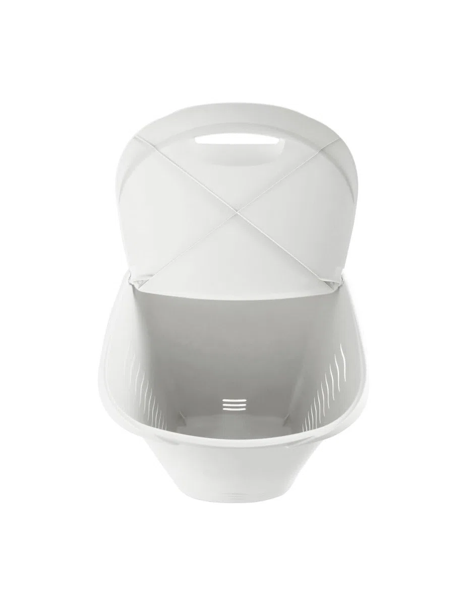JARDIN202 - Cesto Ropa Sucia con Asas – Pongotodo para Colada 70 Litros | 70 litros (Blanco)
