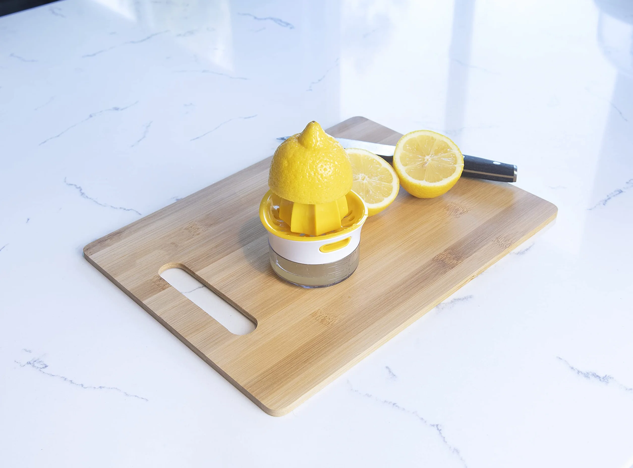 Joie Mini exprimidor de limón, Blanco y Amarillo