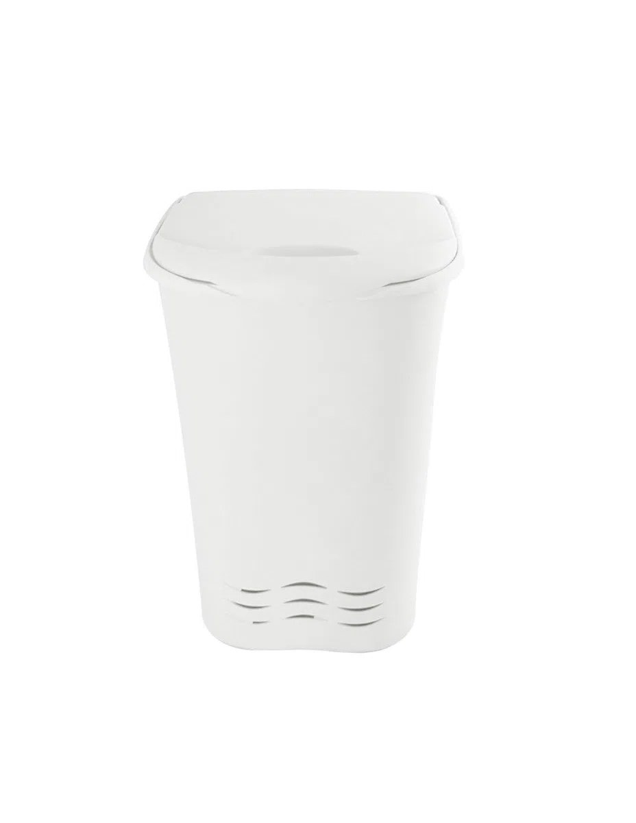 JARDIN202 - Cesto Ropa Sucia con Asas – Pongotodo para Colada 70 Litros | 70 litros (Blanco)