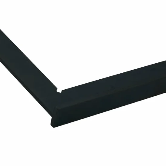 Acha 200 x 200mm - Cartabón Vaciado Con Baño Inox. Negro, Liso (5)