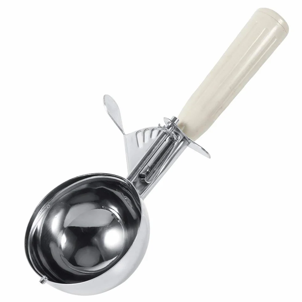 Cuchara para cremas heladas de acero inoxidable, cucharas de frutas y verduras, herramienta de cocina de café, 9 tamaños (tamaño: 6,8 cm)