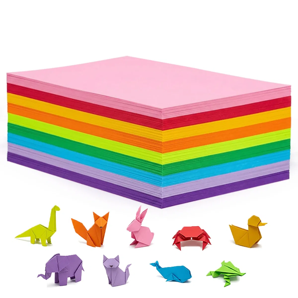Papel para papiroflexia Origami A4 21x29.7 cm 180 hojas 90 g/m² 9 colores