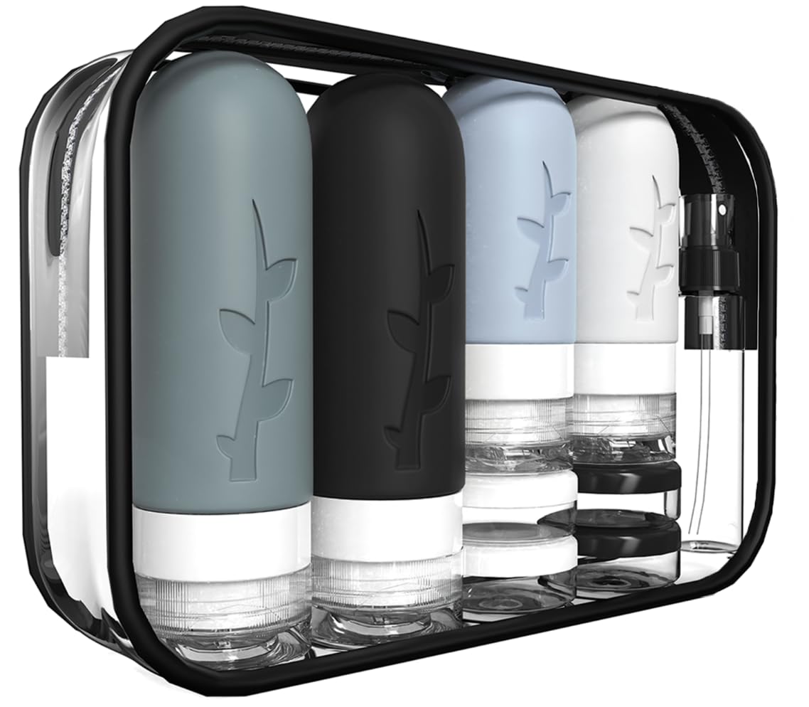 TSA-Approved Silicone Travel Bottle Set