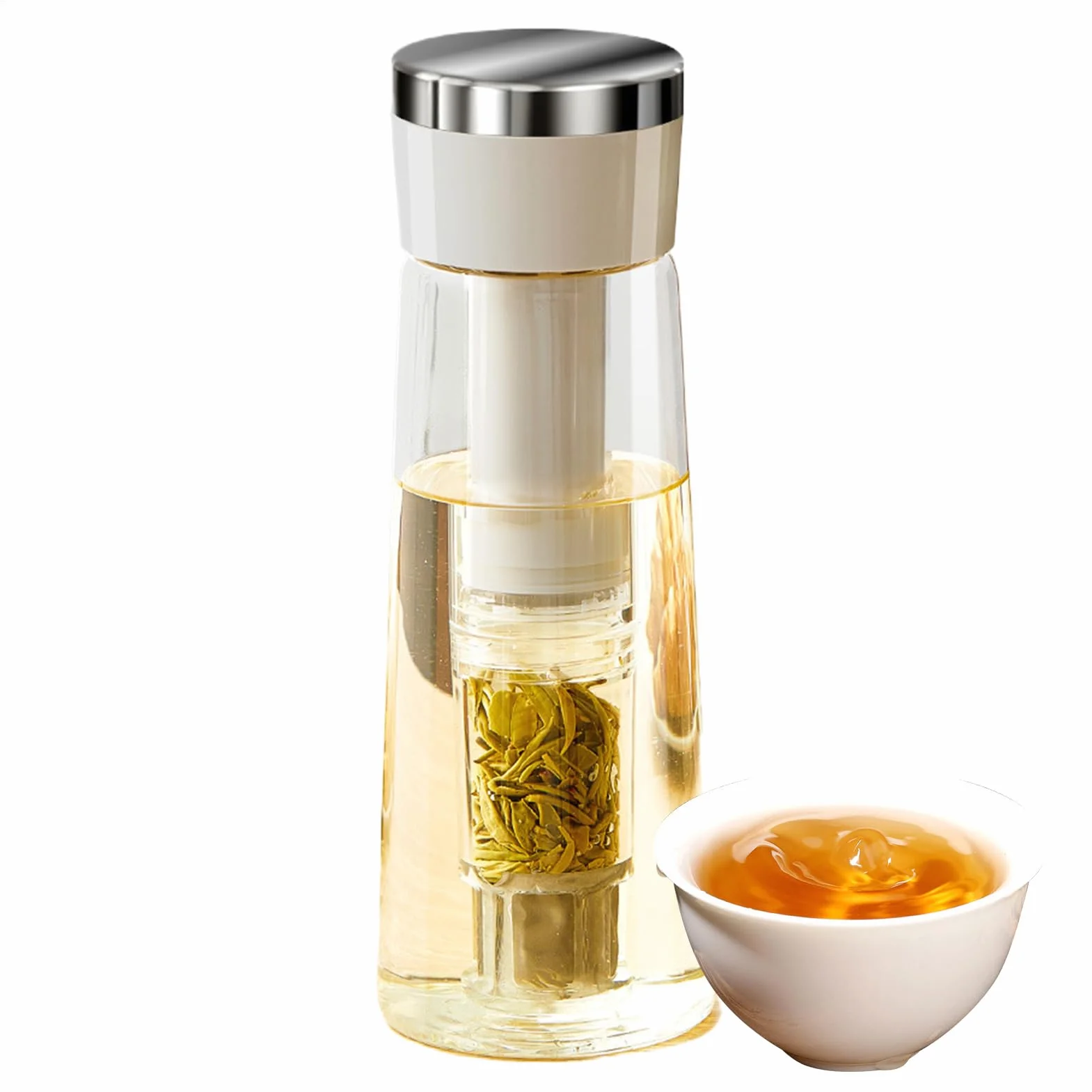 Jarra Para Café Cold Brew | Jarra Infusora De Té Helado Tipo Prensa | Máquina Multiusos Para Bebidas Con Ancha Para Picnics Cafeterías Y Excursiones De Camping