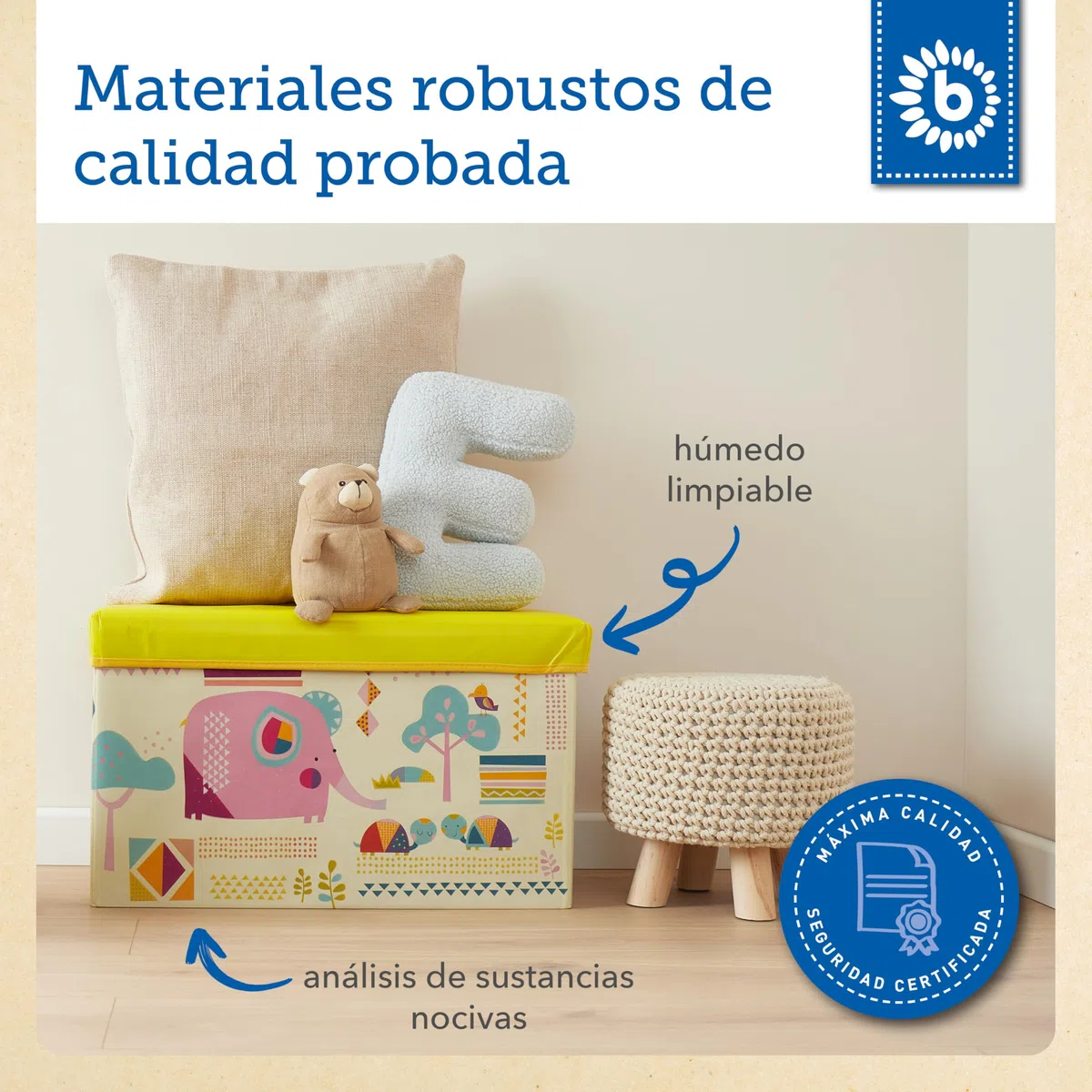 Bieco | almacenaje juguetes | baúl organizador infantil | caja guardar juguetes