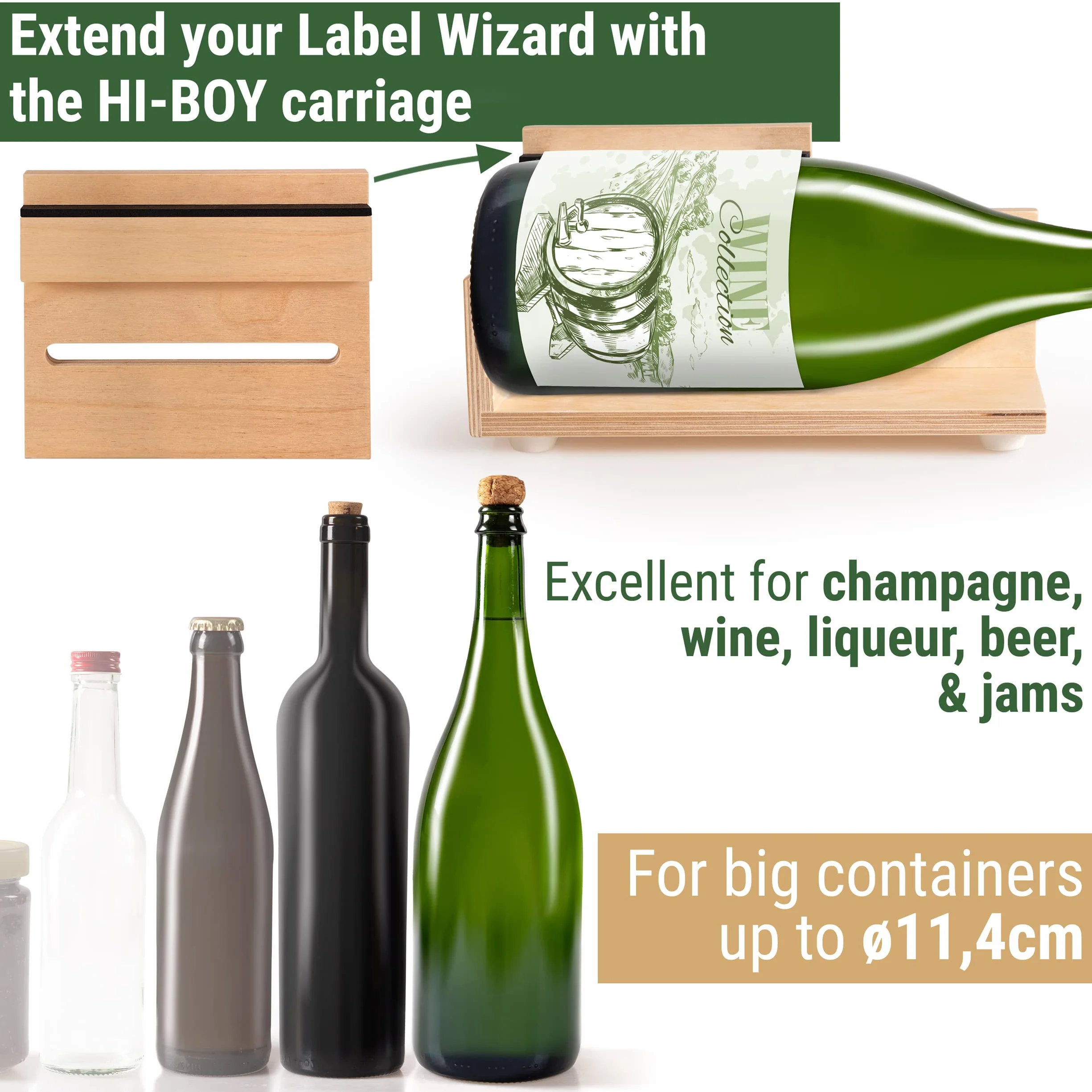 HI Boy Labeling Wizard Accesorio para envases Grandes