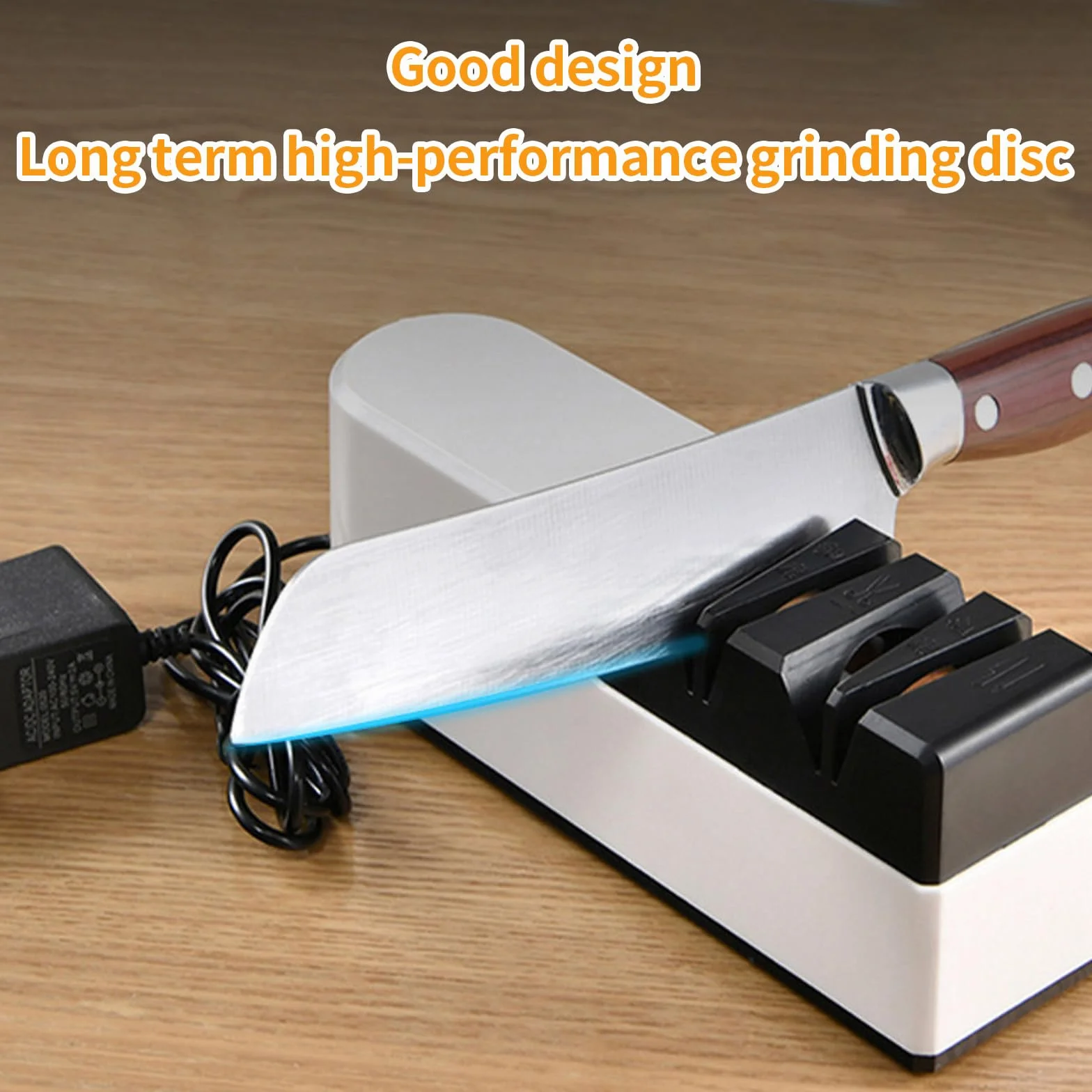 Afilador de Cuchillo Eléctrico,Afilador Eléctrico,Afiladors de Cuchillos Eléctricos 5 in 1,Sistema de Afilado 5 en 1 con Espalda Recta,para Afilado Grueso,Reparación y Afilados de Cuchillos