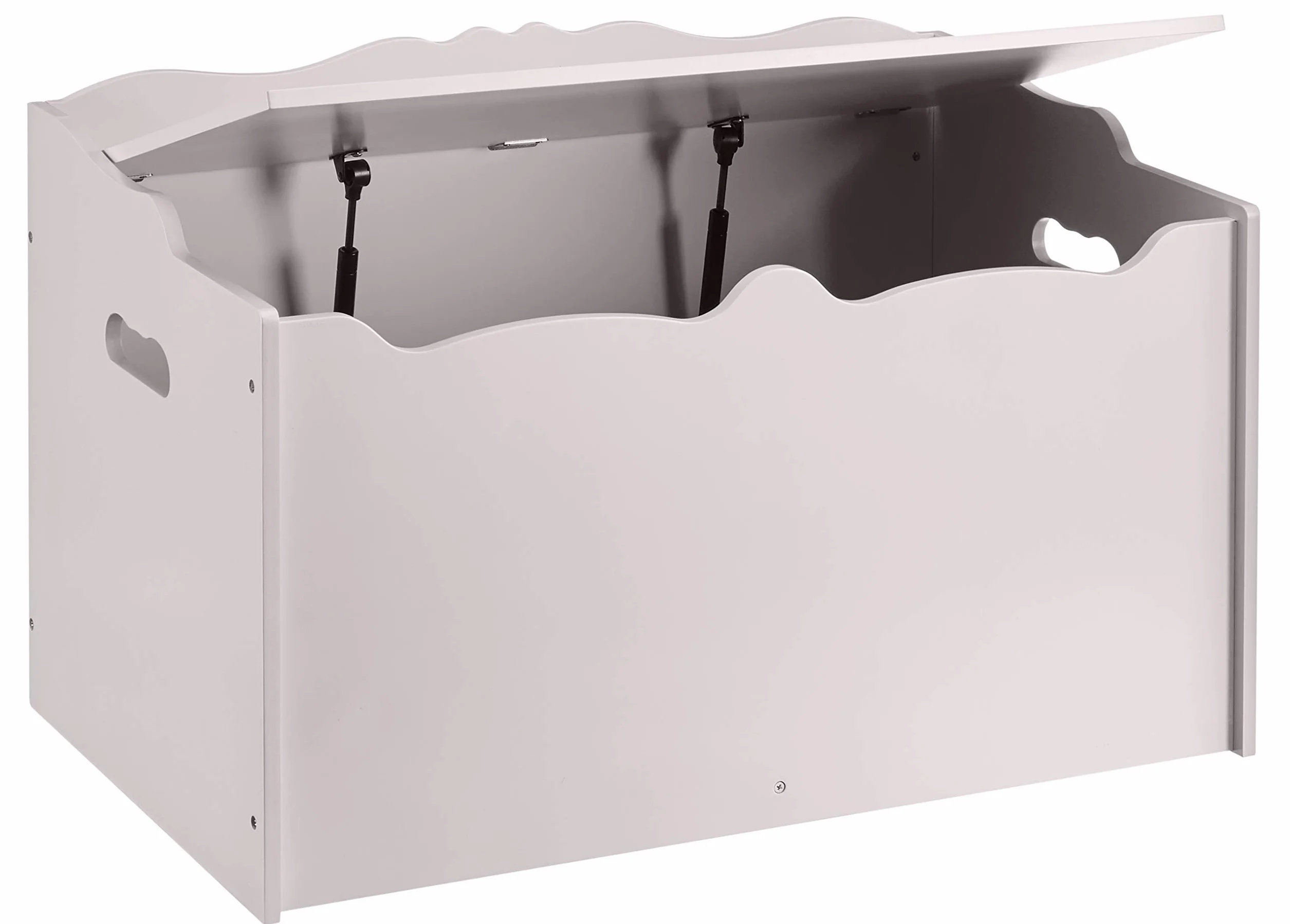 Amazon Basics Caja de juguetes de madera, color gris, 76.2 x 45.7 x 48.3 cm