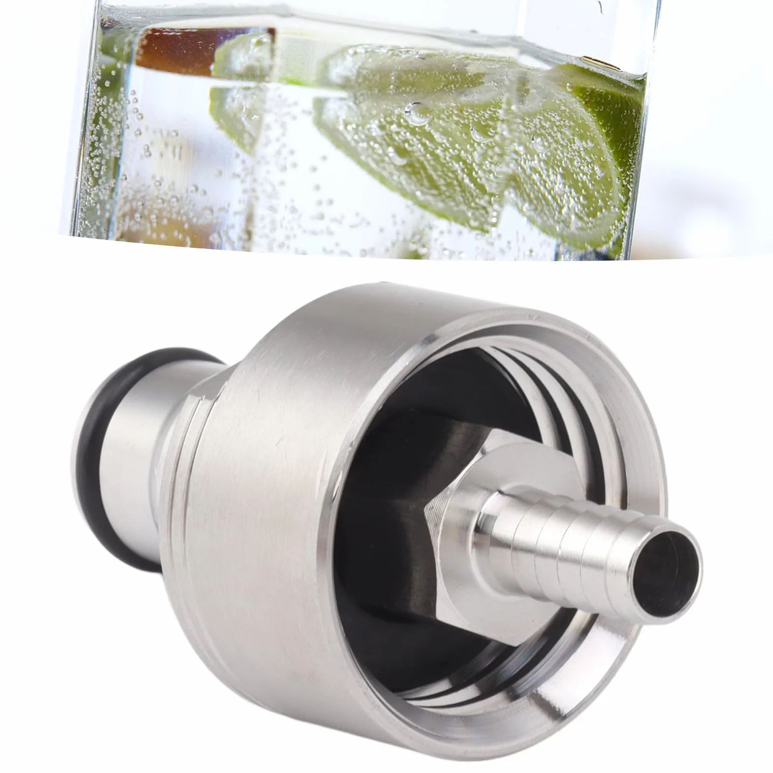 Tapa de Carbonatación de Acero Inoxidable 2 Piezas para Cerveza, Refrescos, Agua