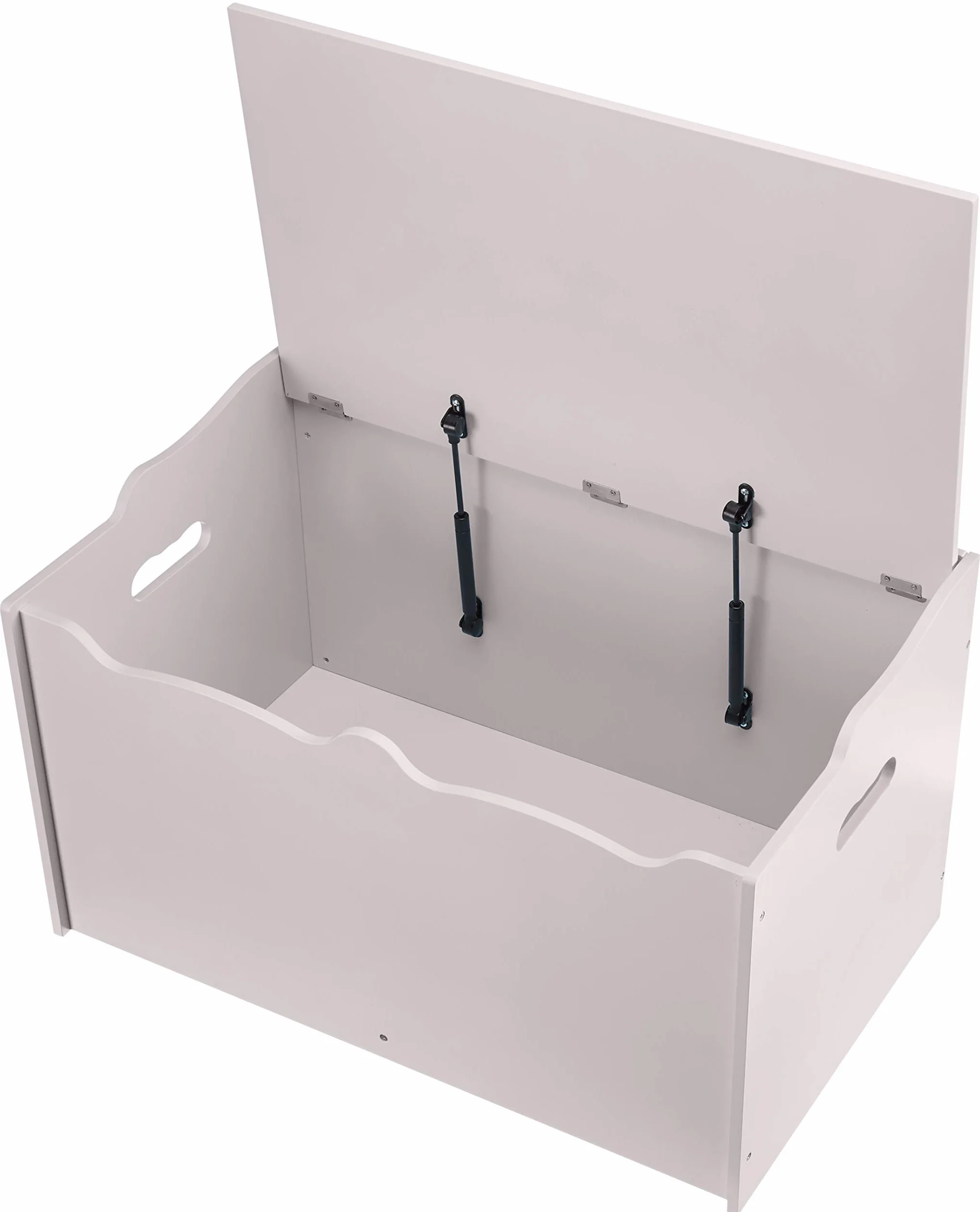 Amazon Basics Caja de juguetes de madera, color gris, 76.2 x 45.7 x 48.3 cm
