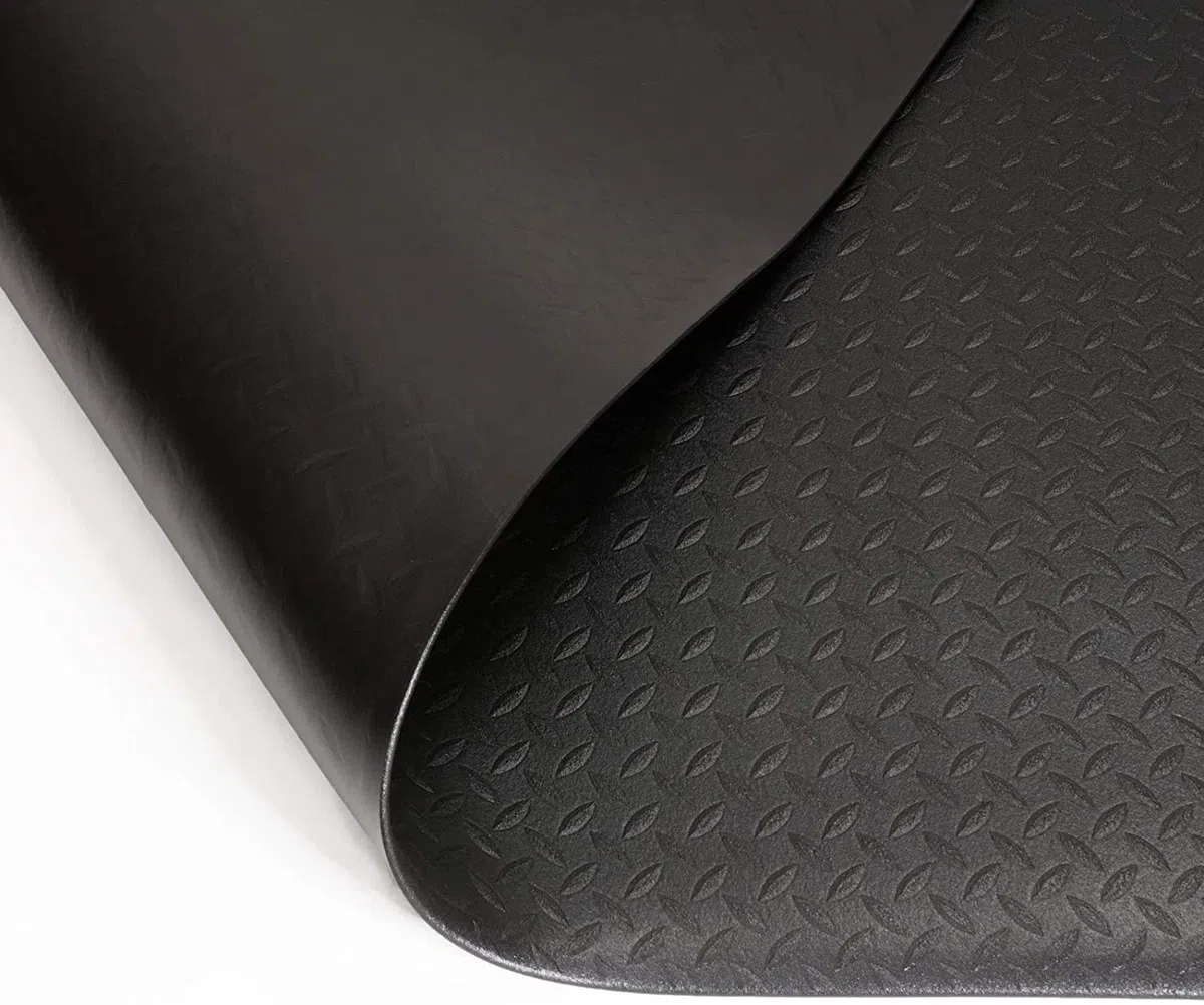 Dyna-Protect Diamond - Esterilla antifatiga para trabajar (90 x 100 cm, color negro)