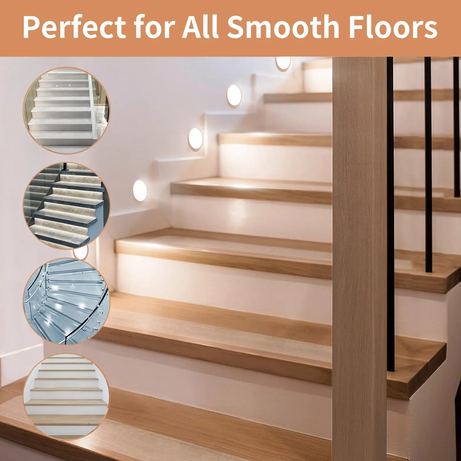 Janety 15 Piezas Tapis Cinta Antideslizante Escaleras, 15 * 60cm Alfombrillas para Escalera Transparentes en el Interior, Tapis de Protection antidérapant