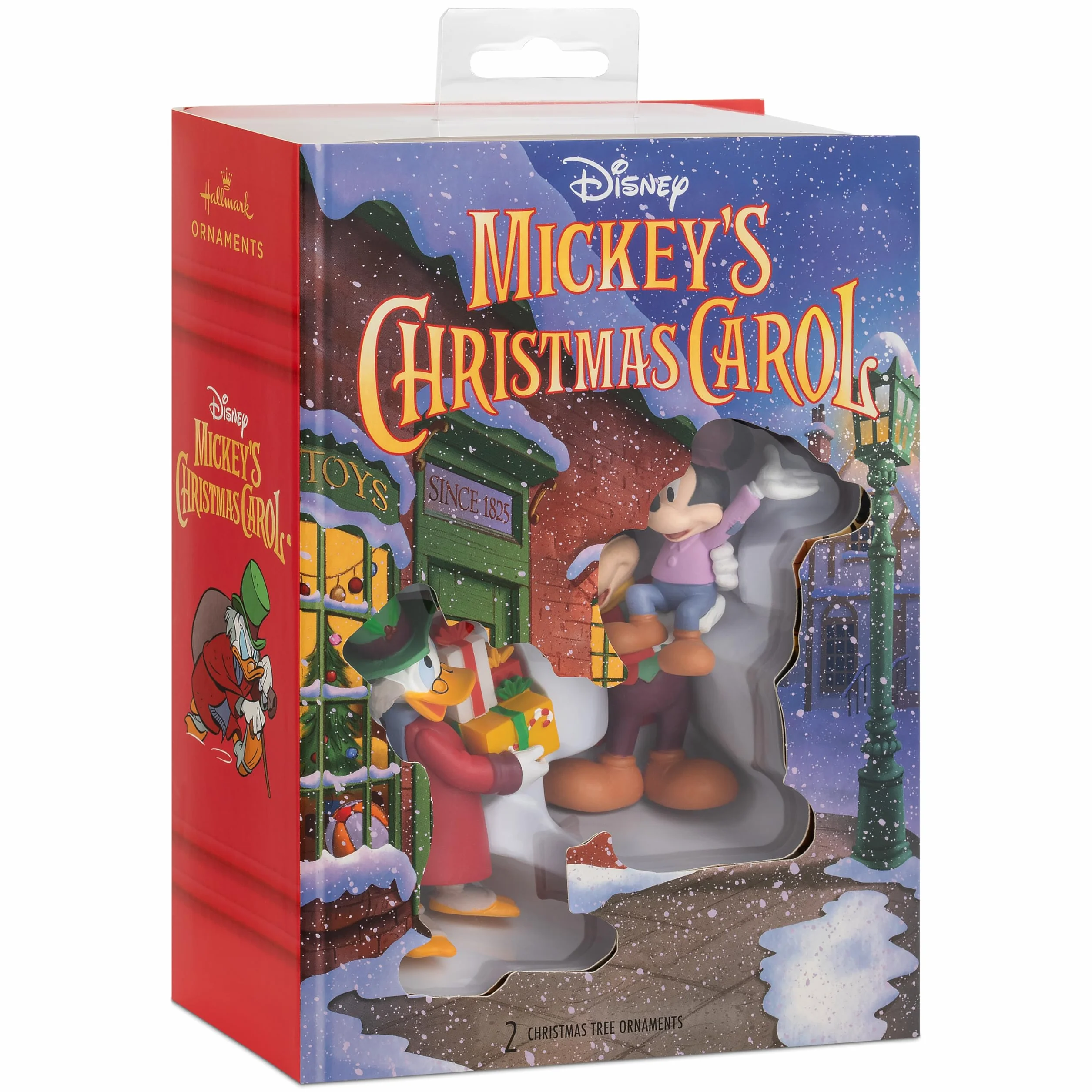 Hallmark Storied Moments, Adorno de Navidad Colgante El Cuento de Navidad de Mickey, Disney Mickey Mouse, Decoración de Árbol